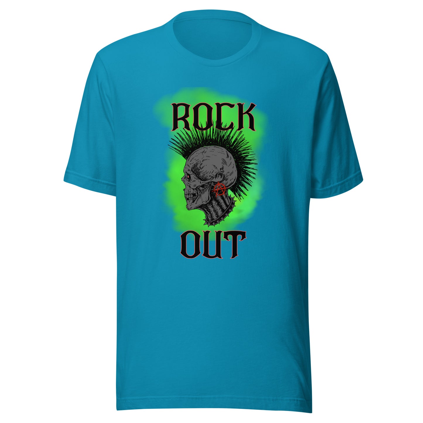 Rock Out Anarchy Skull Unisex t-shirt