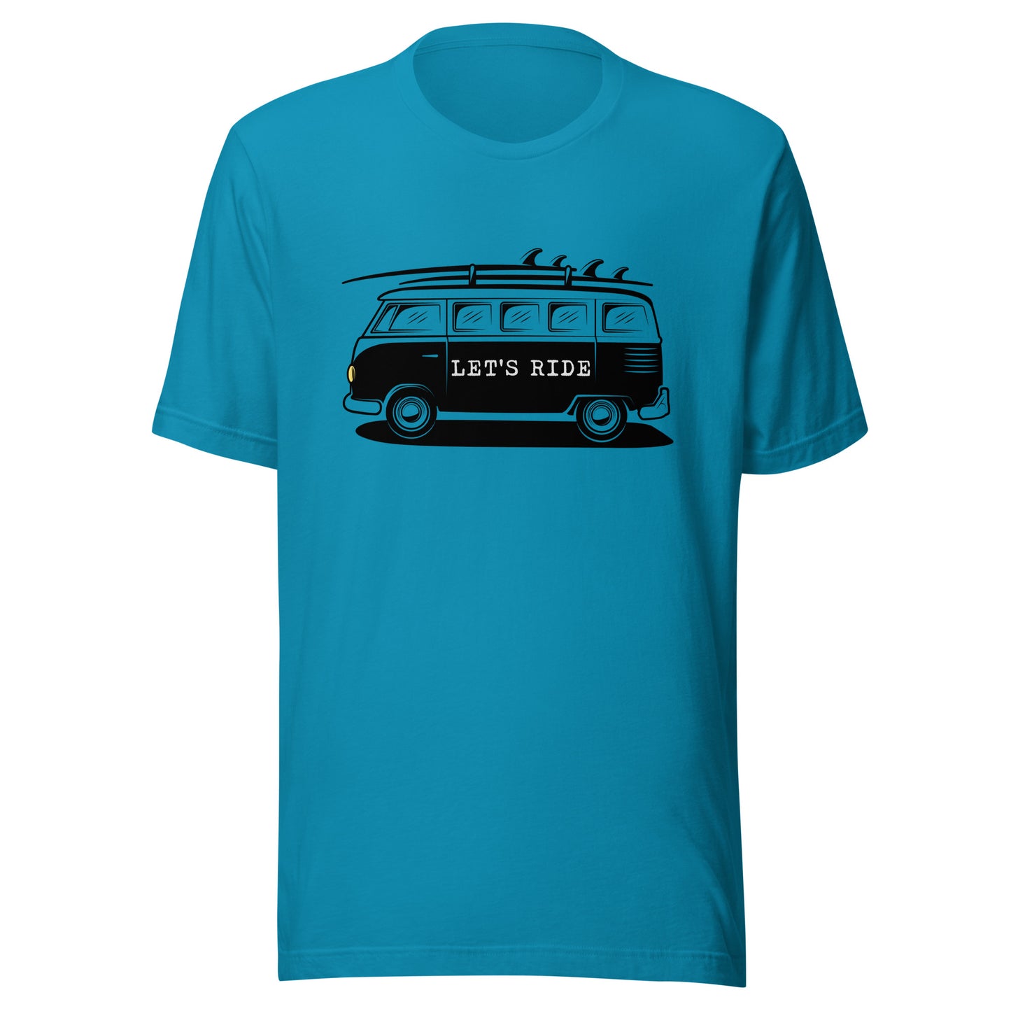 Let' Ride surfer van Unisex t-shirt