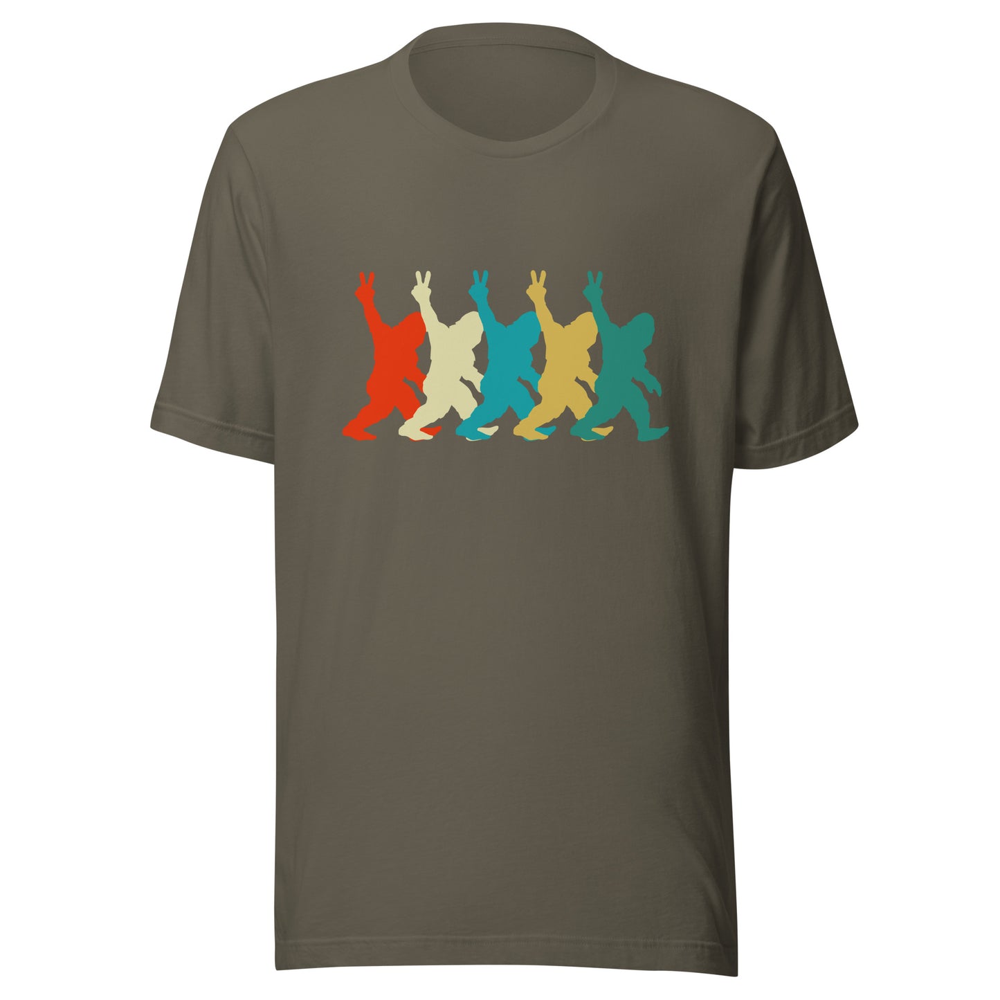 Retro Bigfoot DEUCES Unisex t-shirt