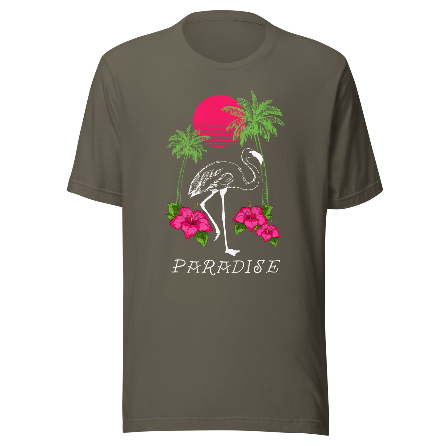 Flamingo Paradise Unisex t-shirt