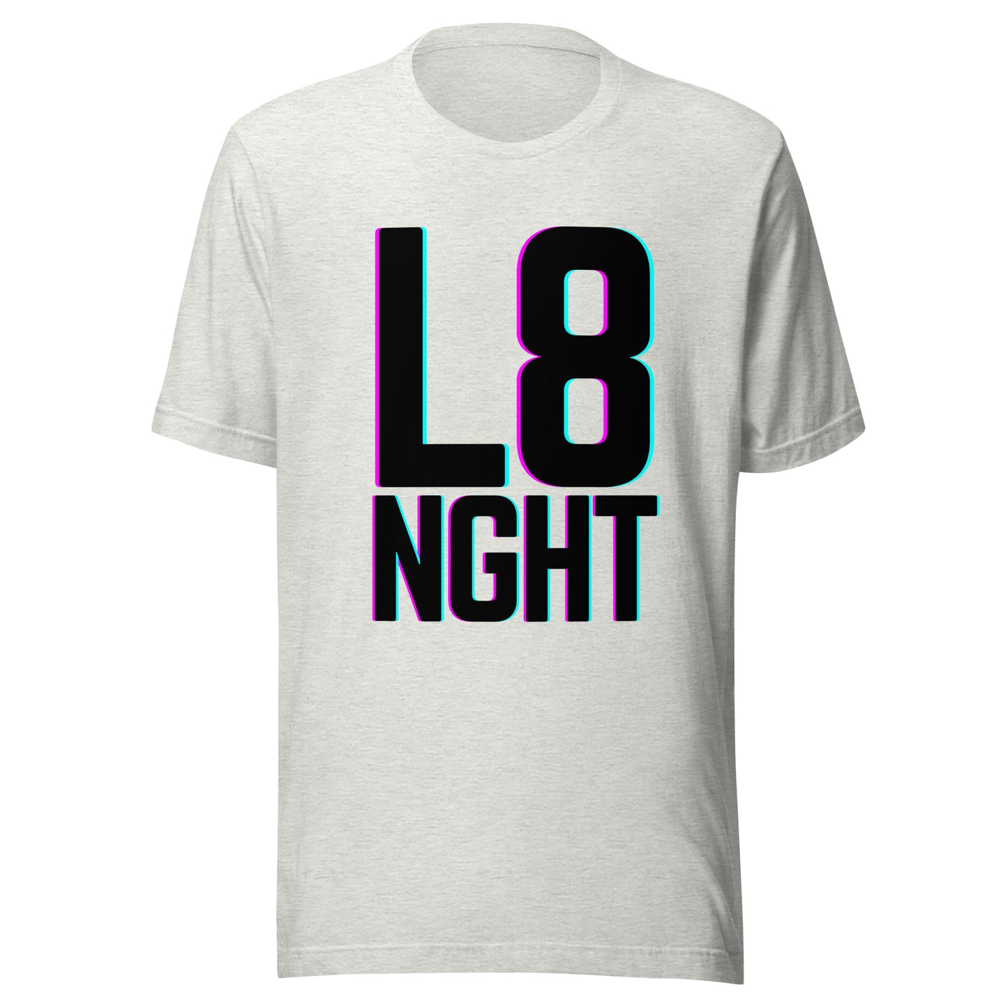 L8NGHT large glitch logo Unisex t-shirt