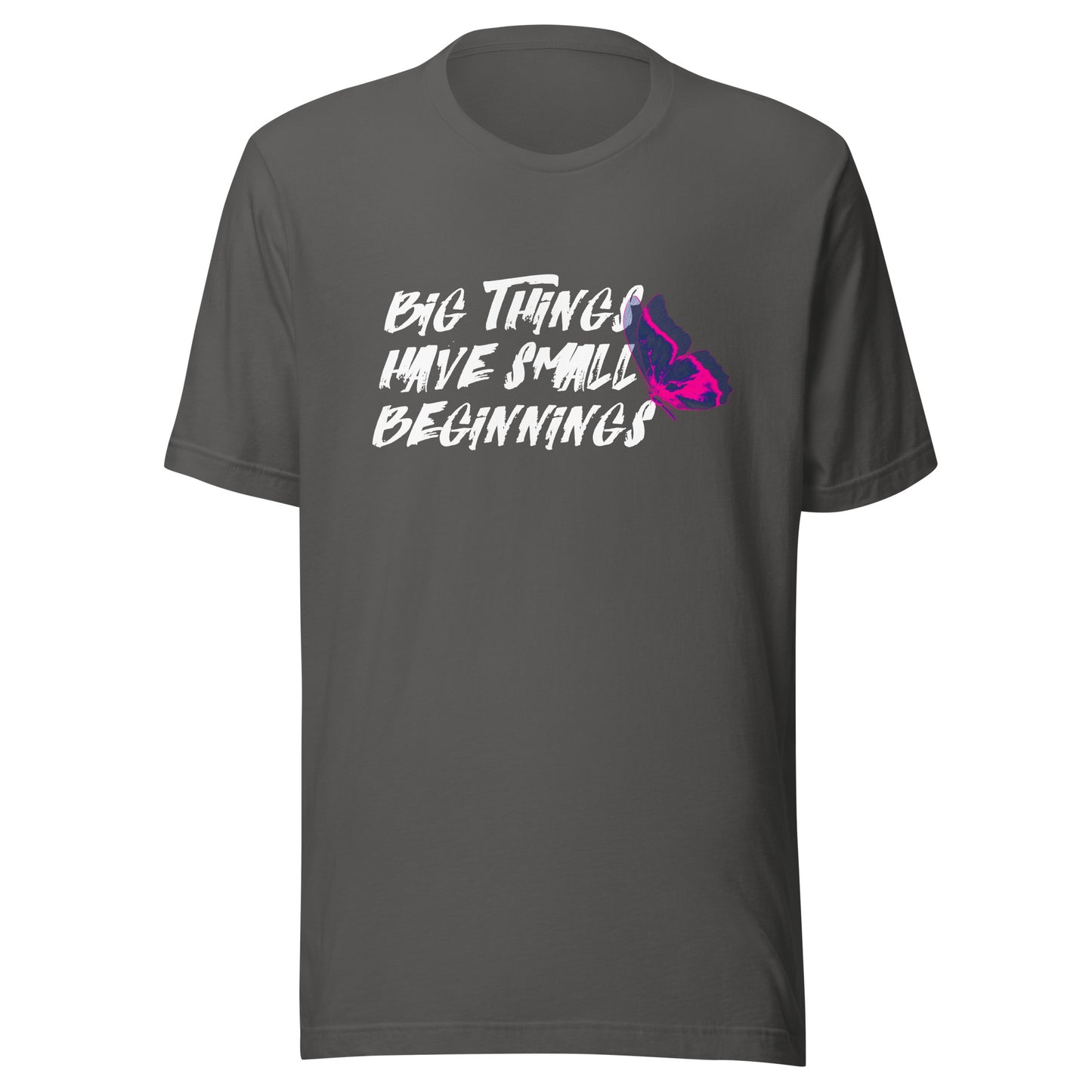 BIG things have small beginnings Unisex t-shirt