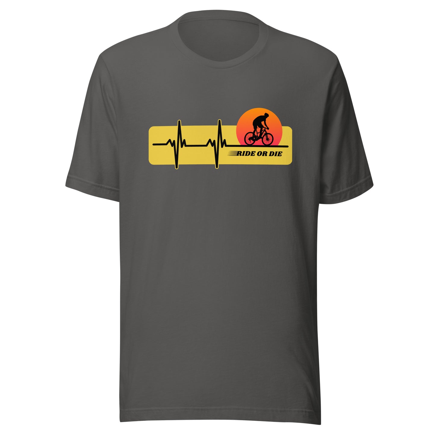 RIDE OR DIE cycling Unisex t-shirt