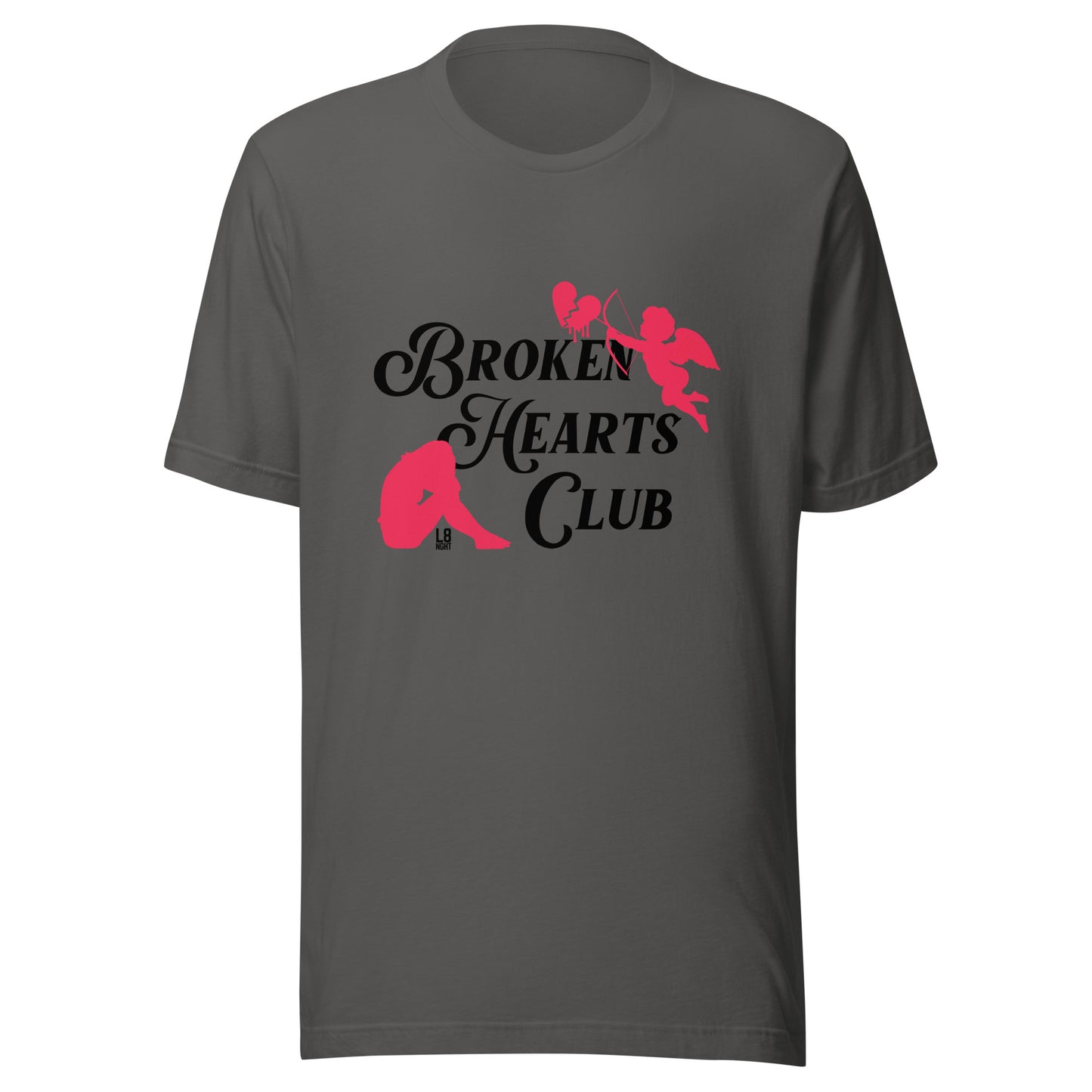 Cupid's "Broken Hearts Club" Unisex t-shirt