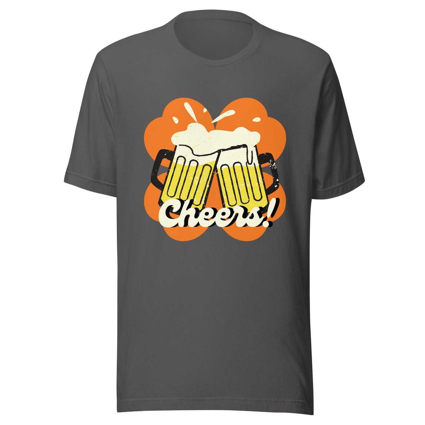 Beer Cheers Lucky Clover Unisex t-shirt