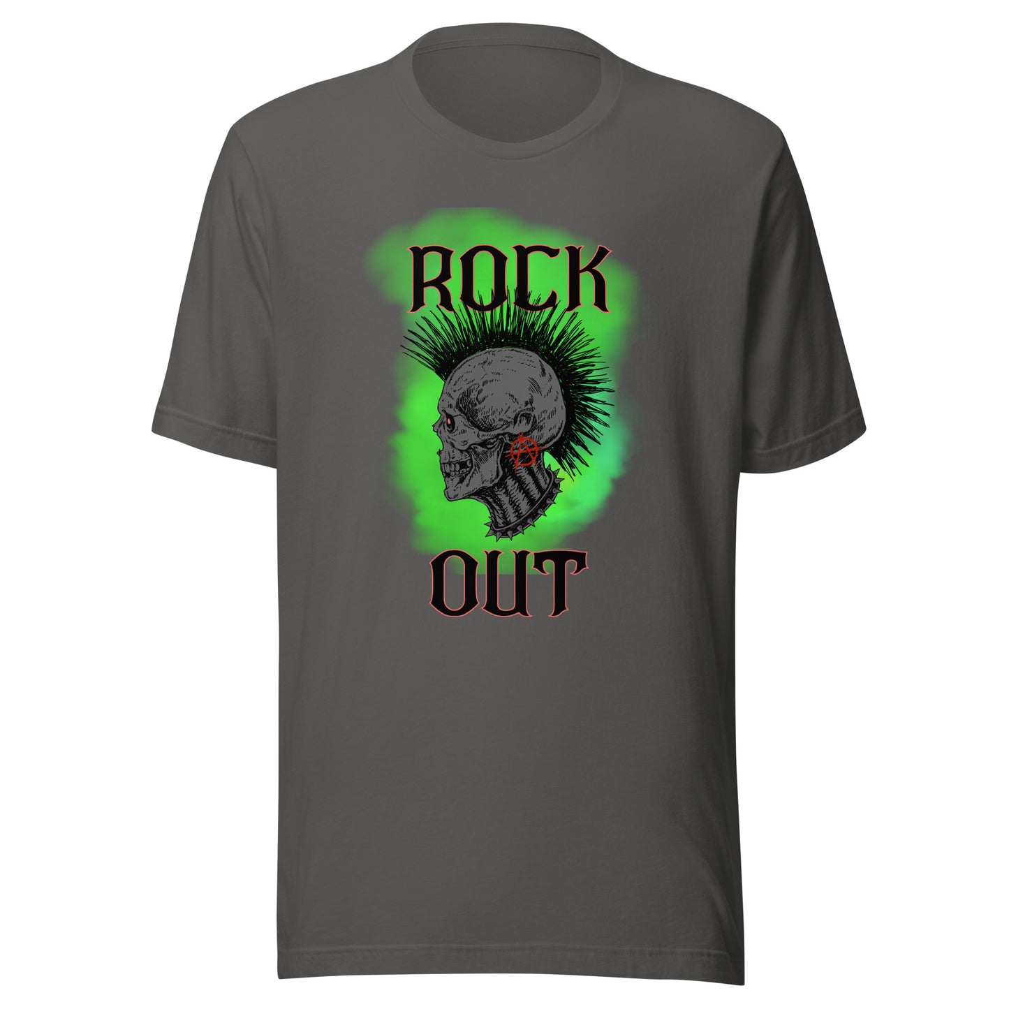 Rock Out Anarchy Skull Unisex t-shirt