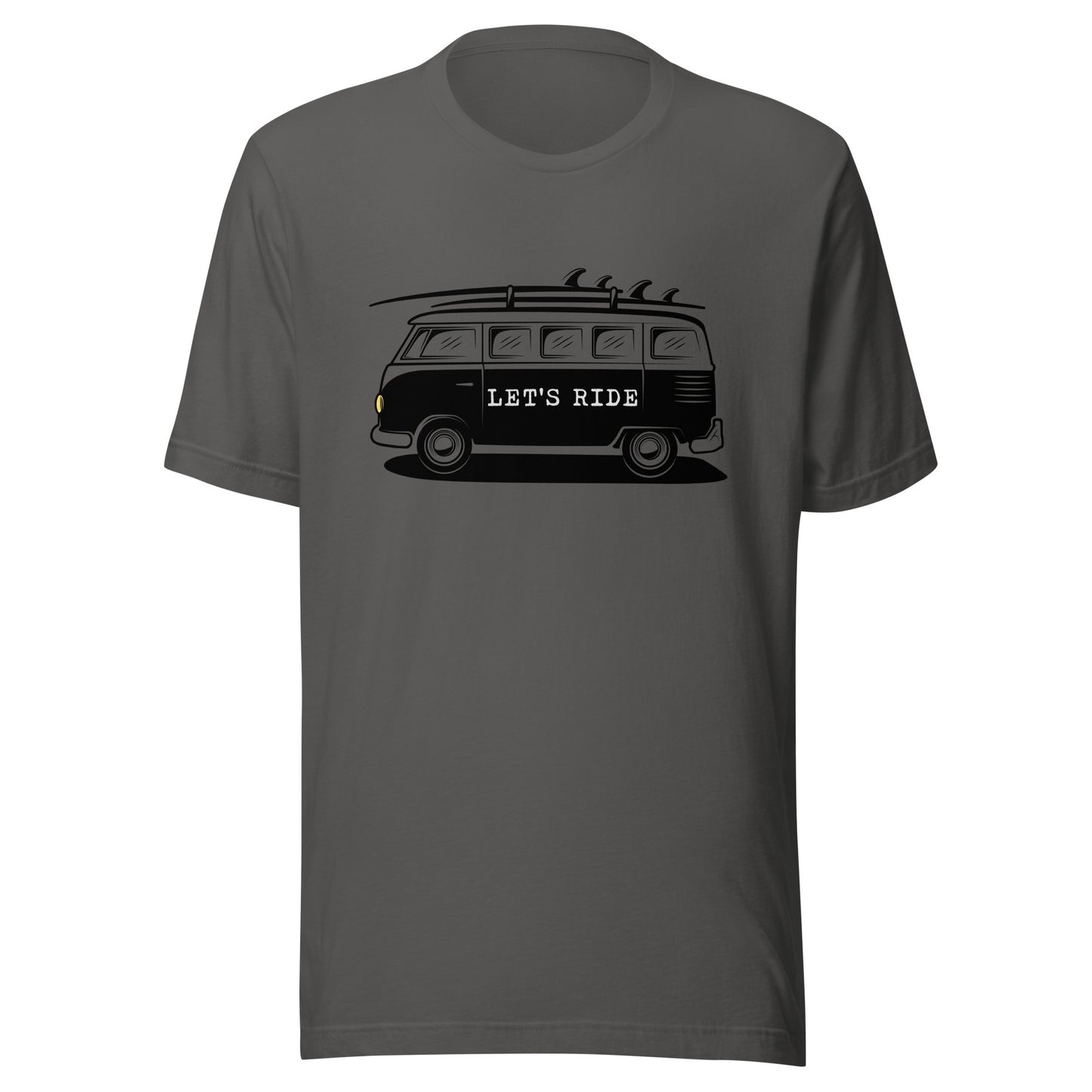 Let' Ride surfer van Unisex t-shirt