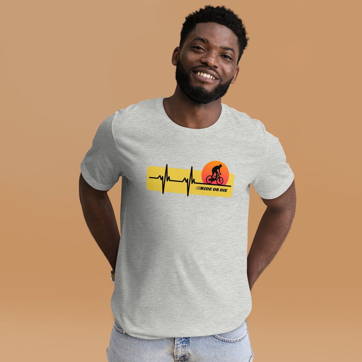 RIDE OR DIE cycling Unisex t-shirt