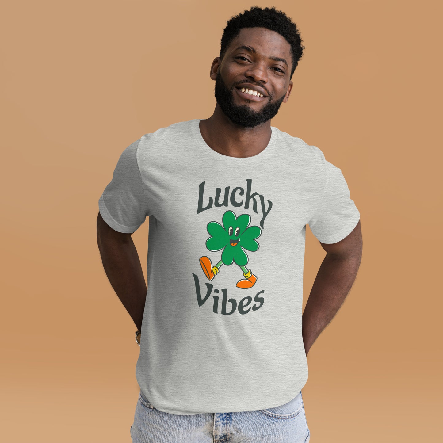 Lucky Vibes Clover Unisex t-shirt