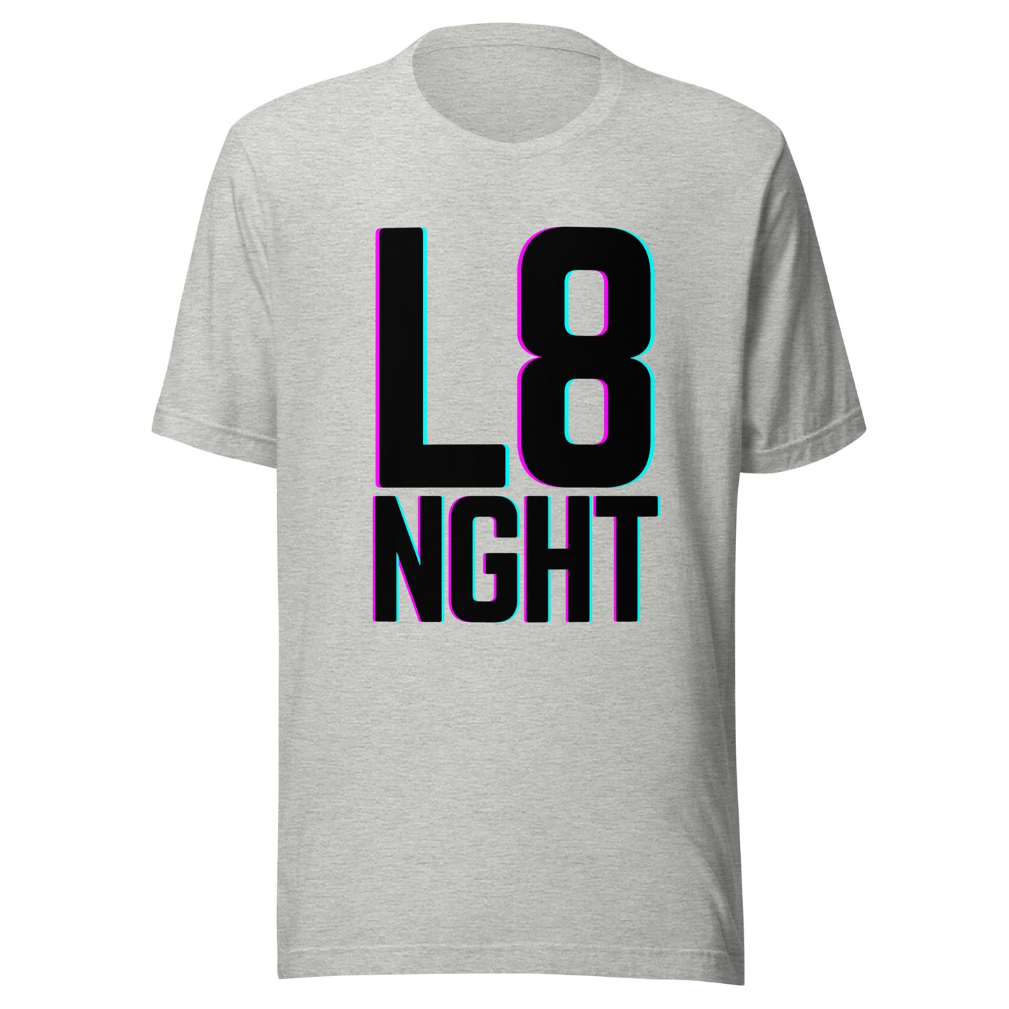 L8NGHT large glitch logo Unisex t-shirt