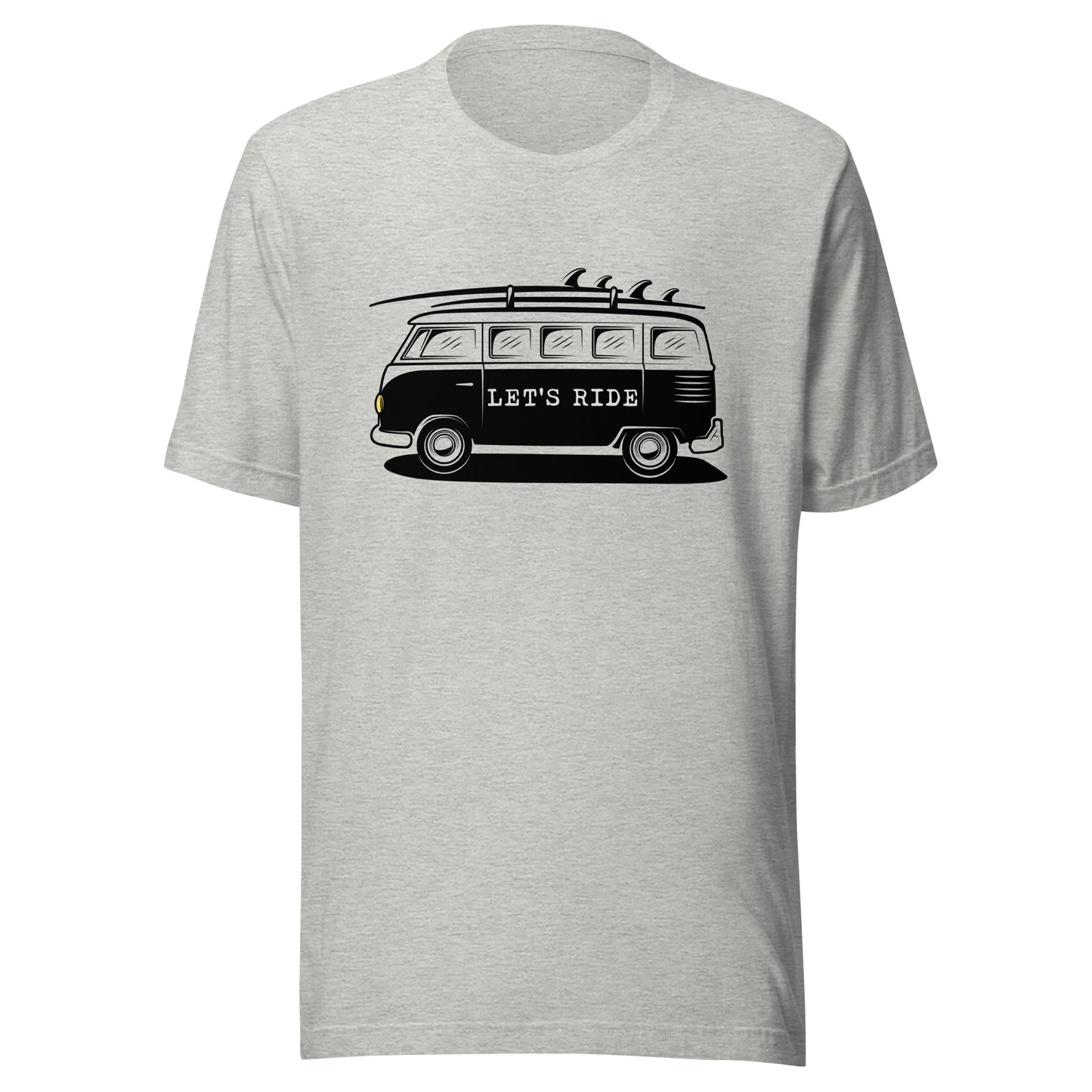 Let' Ride surfer van Unisex t-shirt