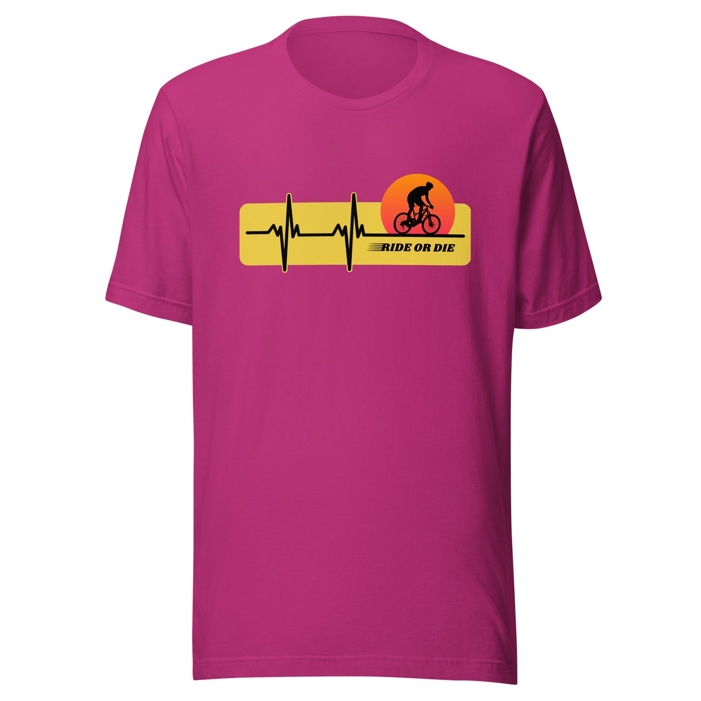 RIDE OR DIE cycling Unisex t-shirt