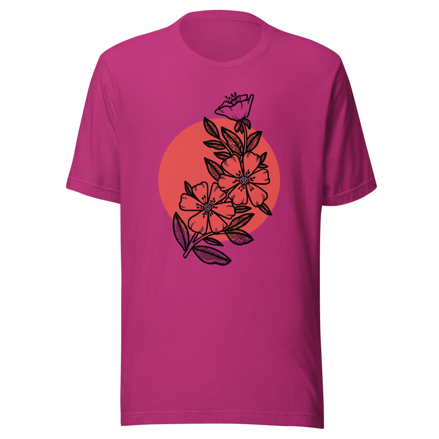 Cherry Blossom Japanese Sun Unisex t-shirt