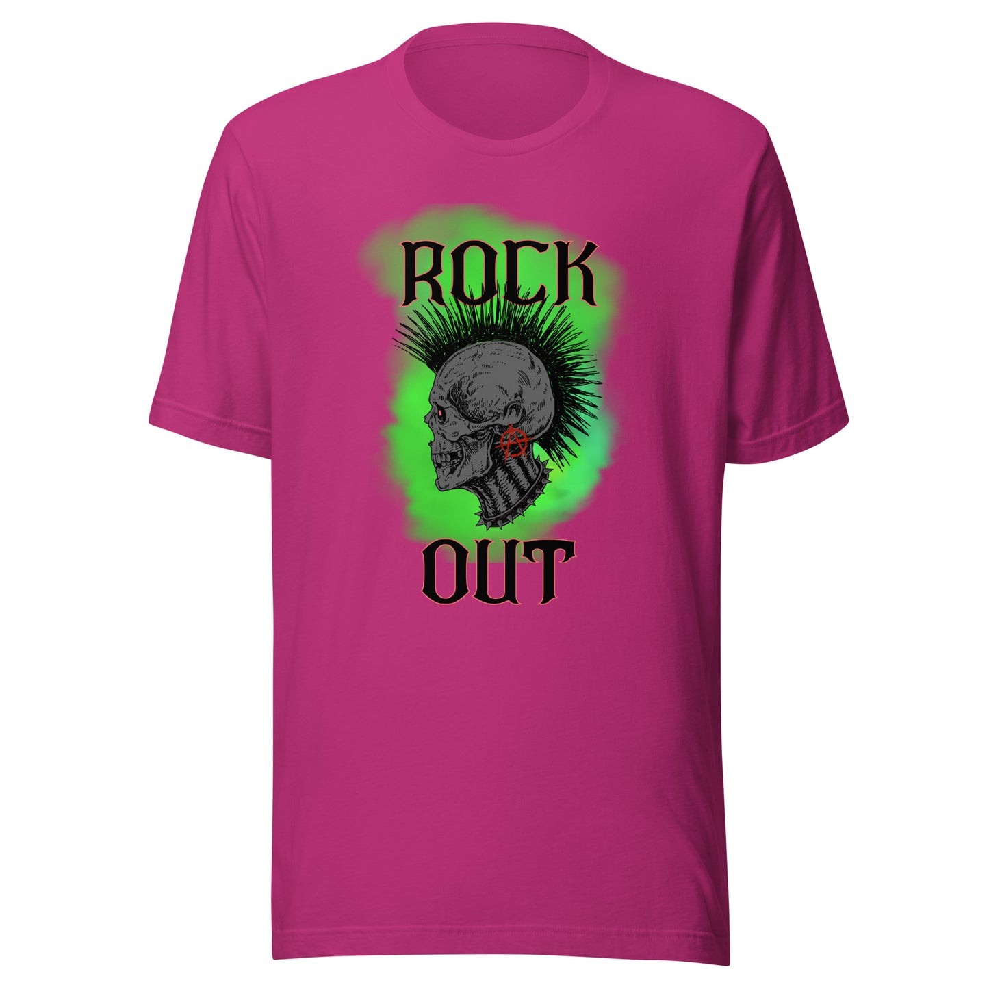 Rock Out Anarchy Skull Unisex t-shirt