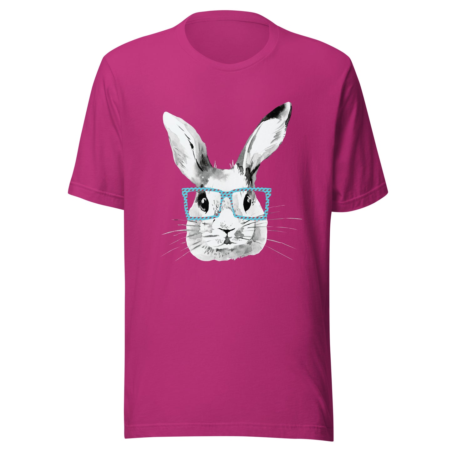 Easter Bunny in glasses Unisex t-shirt