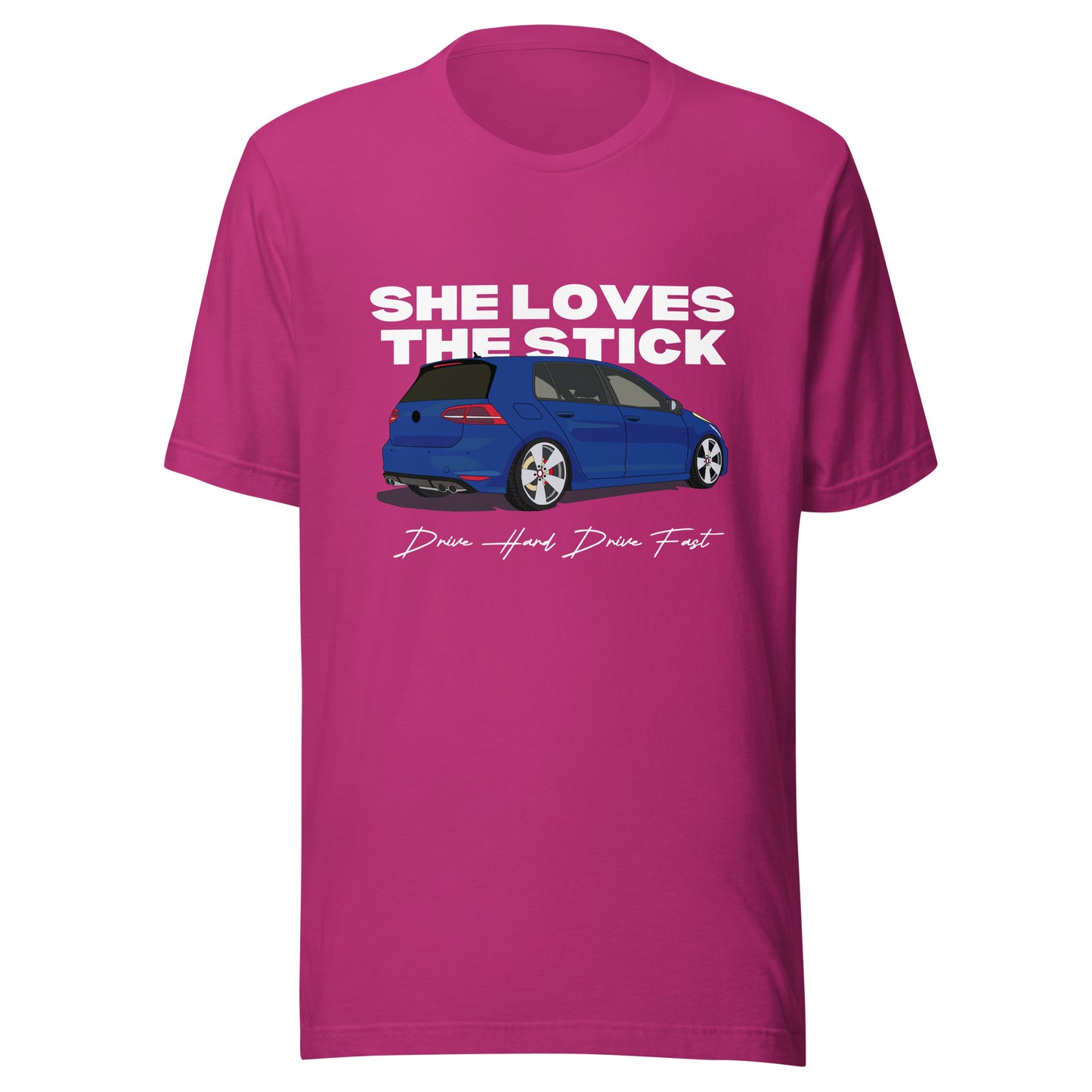 SHE LOVES THE STICK shift Unisex t-shirt
