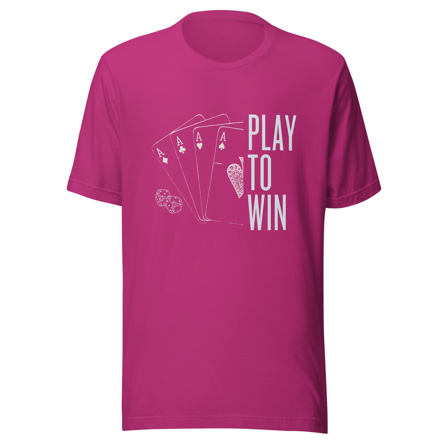 PLAY TO WIN Unisex t-shirt