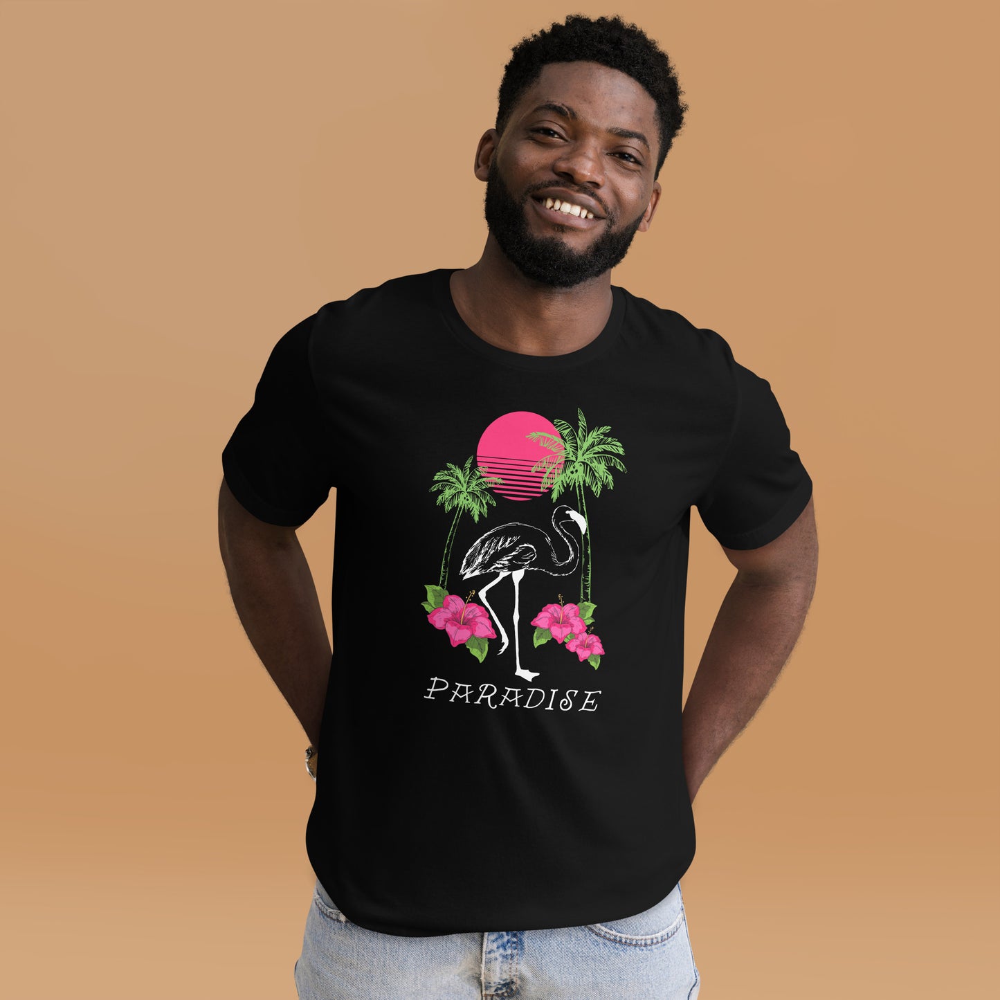Flamingo Paradise Unisex t-shirt