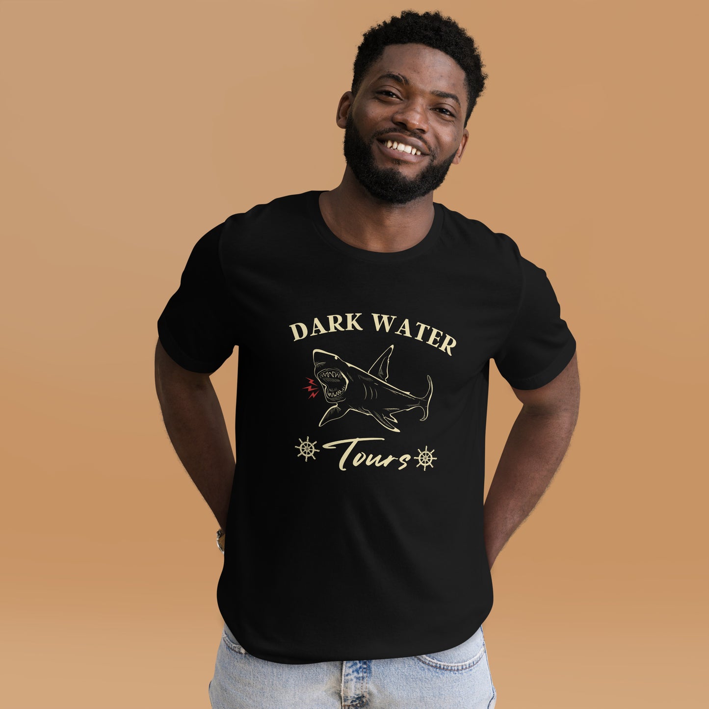 Dark Water Shark Tours Unisex t-shirt