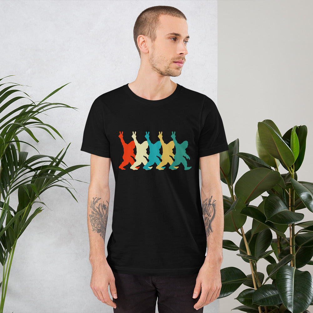 Retro Bigfoot DEUCES Unisex t-shirt
