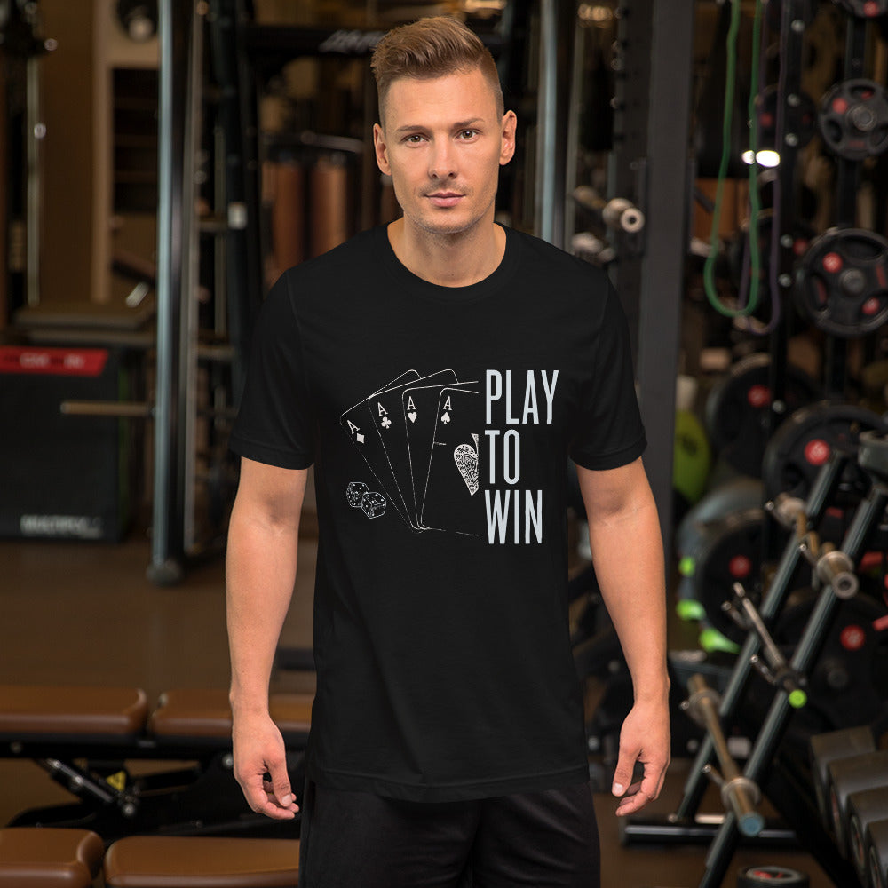 PLAY TO WIN Unisex t-shirt