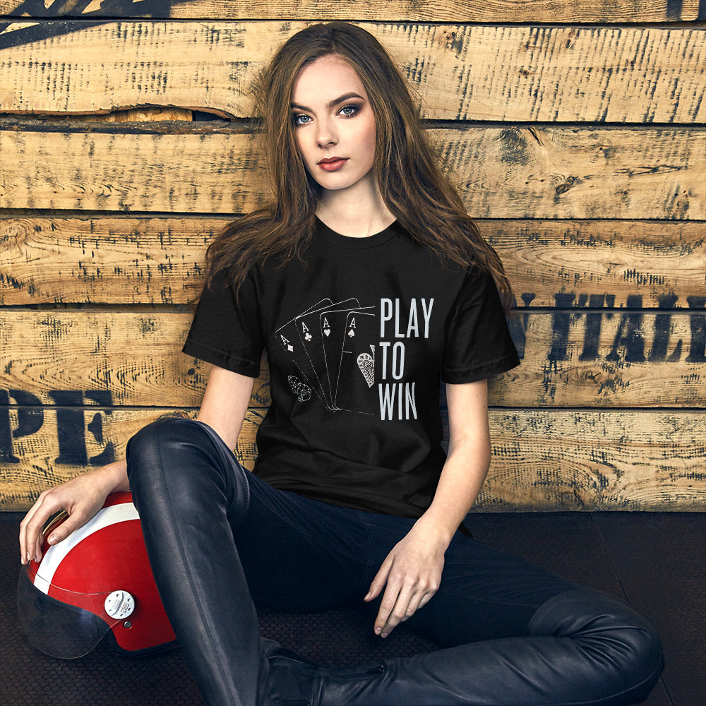 PLAY TO WIN Unisex t-shirt