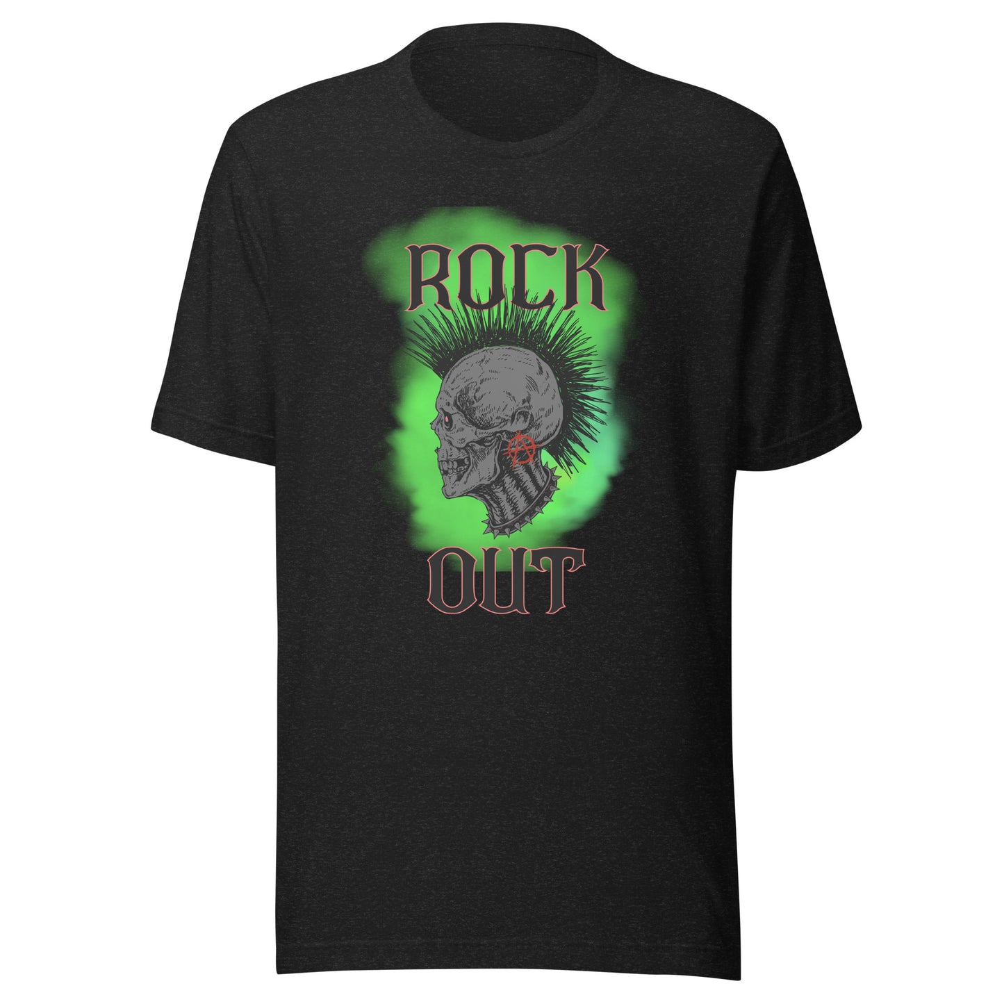 Rock Out Anarchy Skull Unisex t-shirt