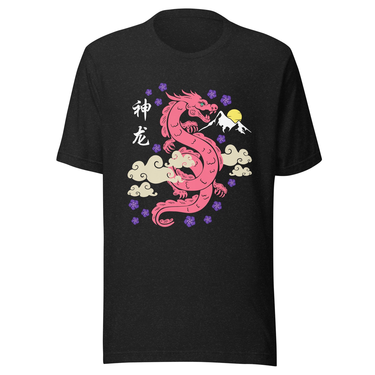 Traditional Dragon Cherry Blossoms Unisex t-shirt
