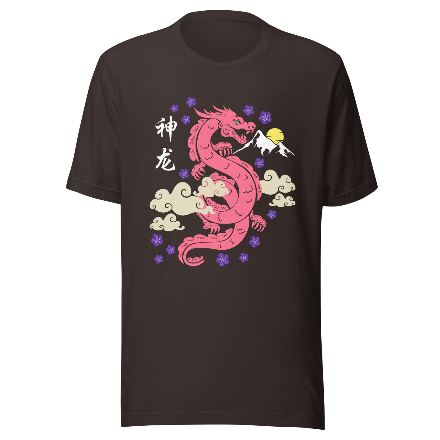 Traditional Dragon Cherry Blossoms Unisex t-shirt