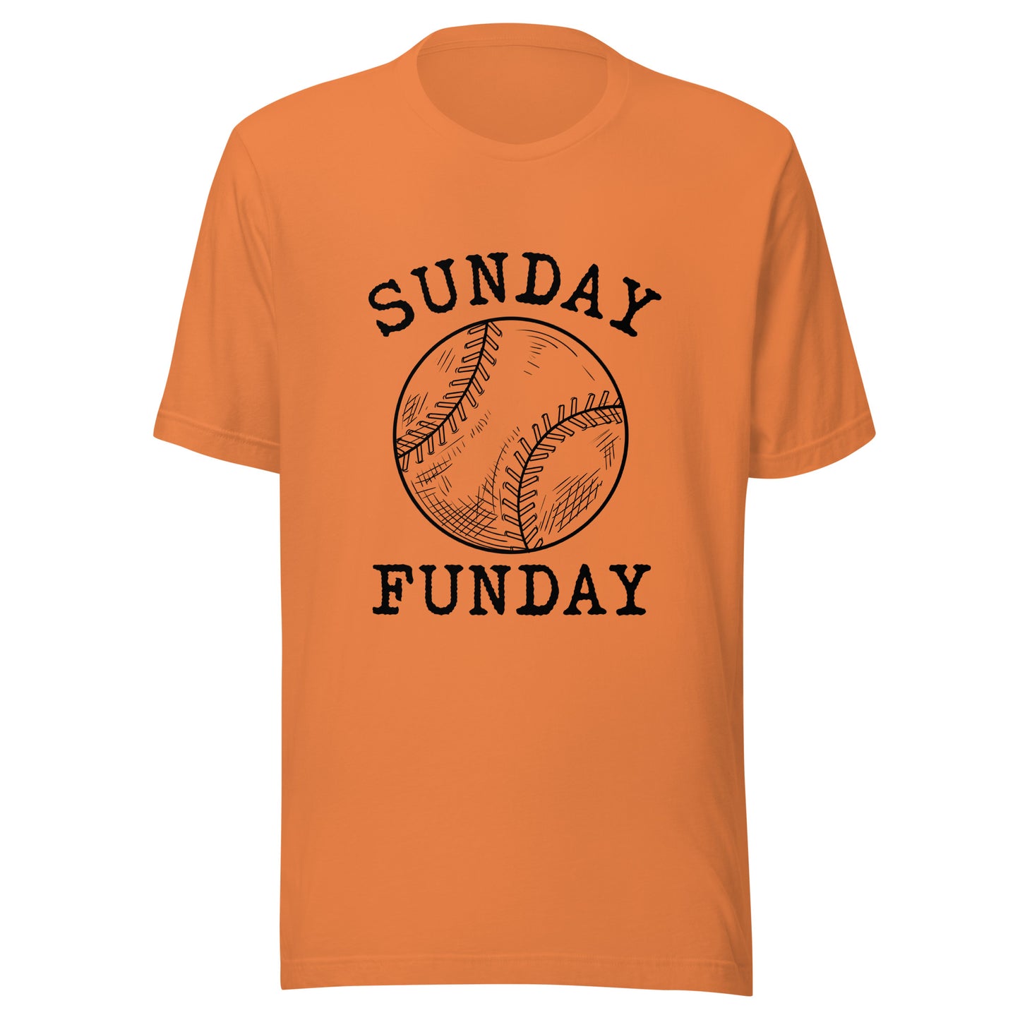Sunday Funday Baseball Unisex t-shirt