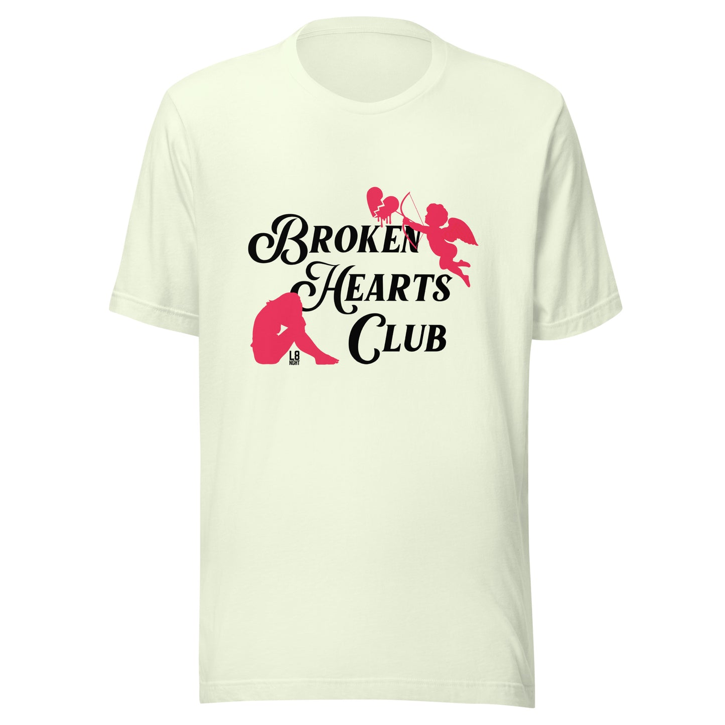 Cupid's "Broken Hearts Club" Unisex t-shirt