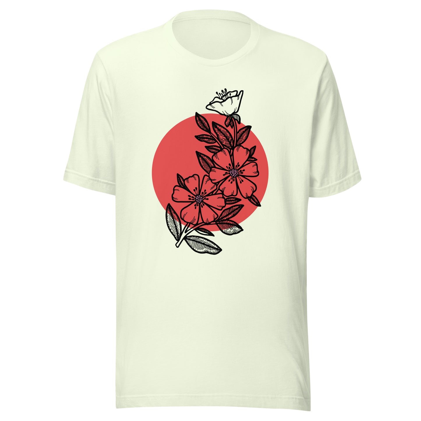 Cherry Blossom Japanese Sun Unisex t-shirt