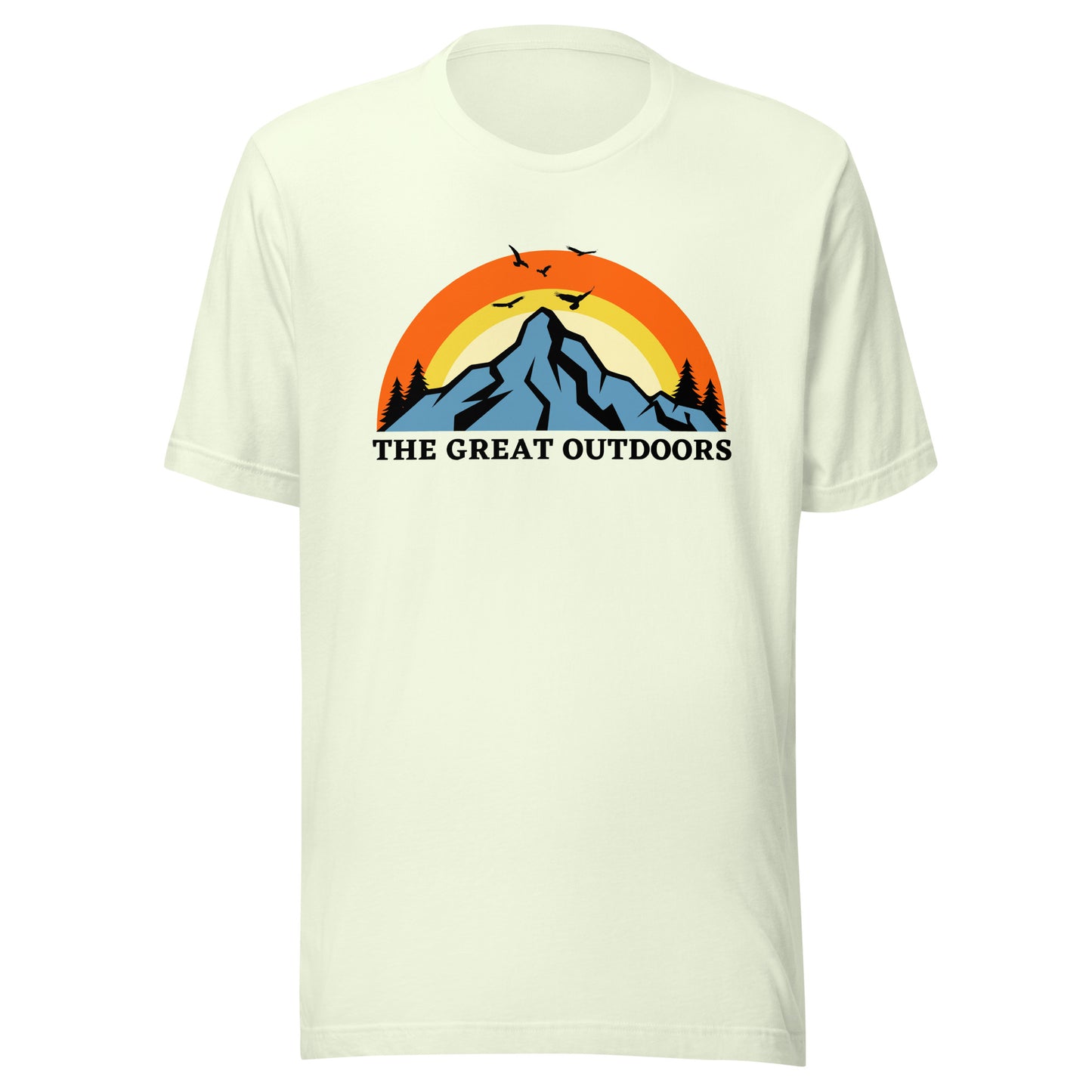 The Great Outdoors mountain top Unisex t-shirt