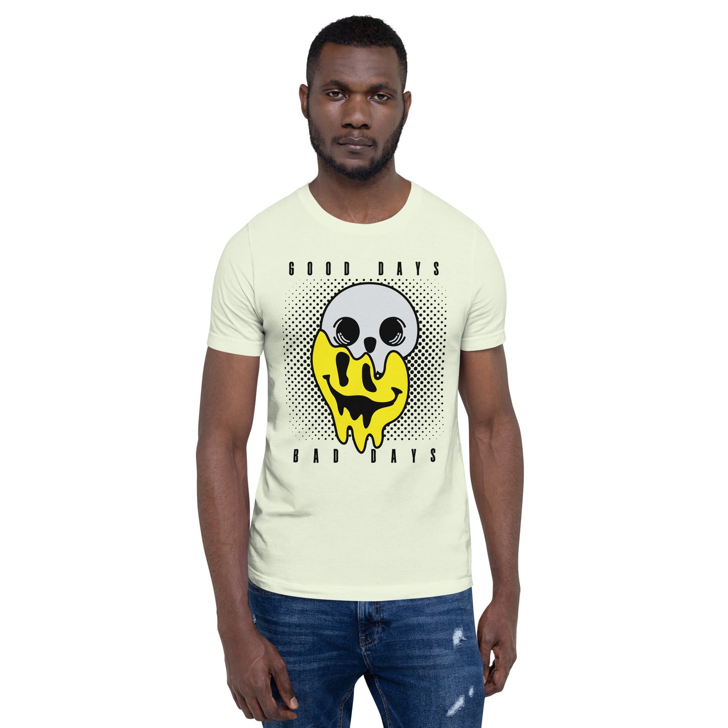 Good Days Bad Days drip emoji Unisex t-shirt