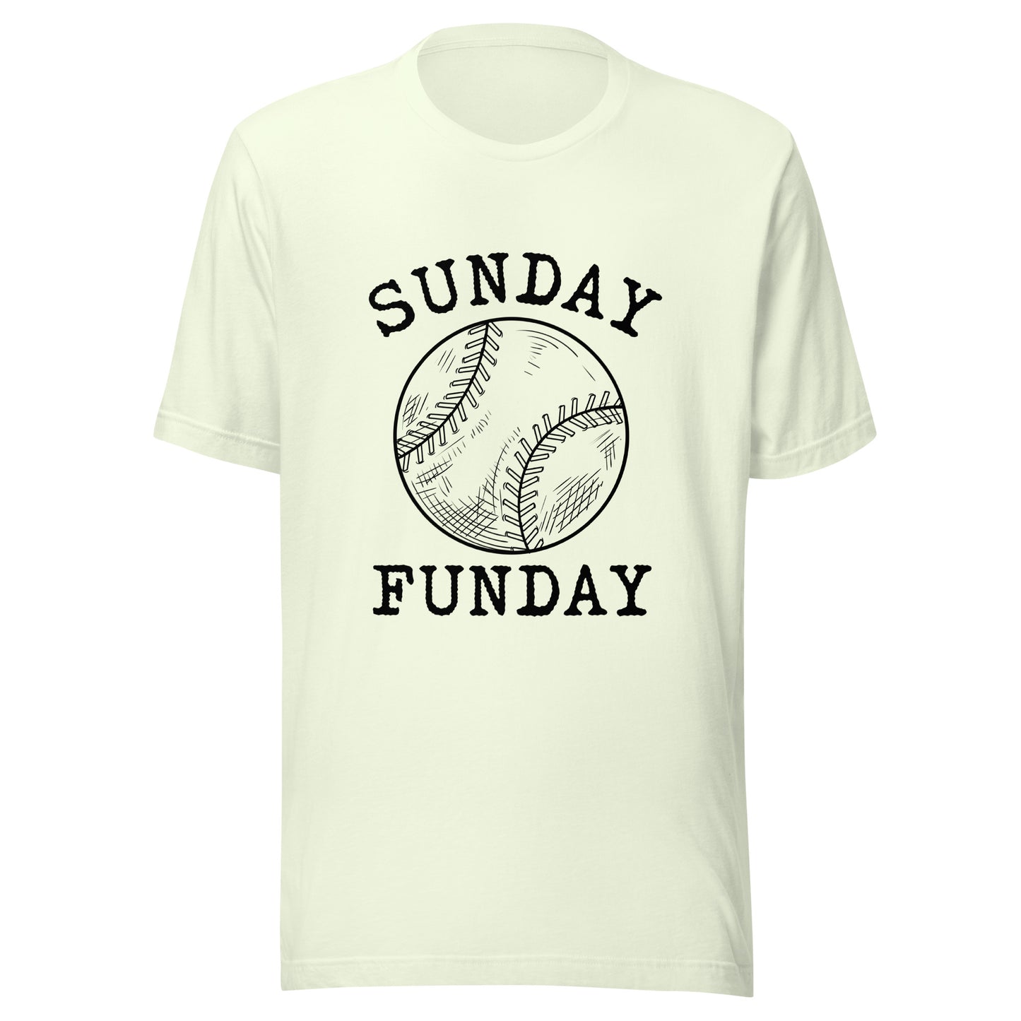 Sunday Funday Baseball Unisex t-shirt