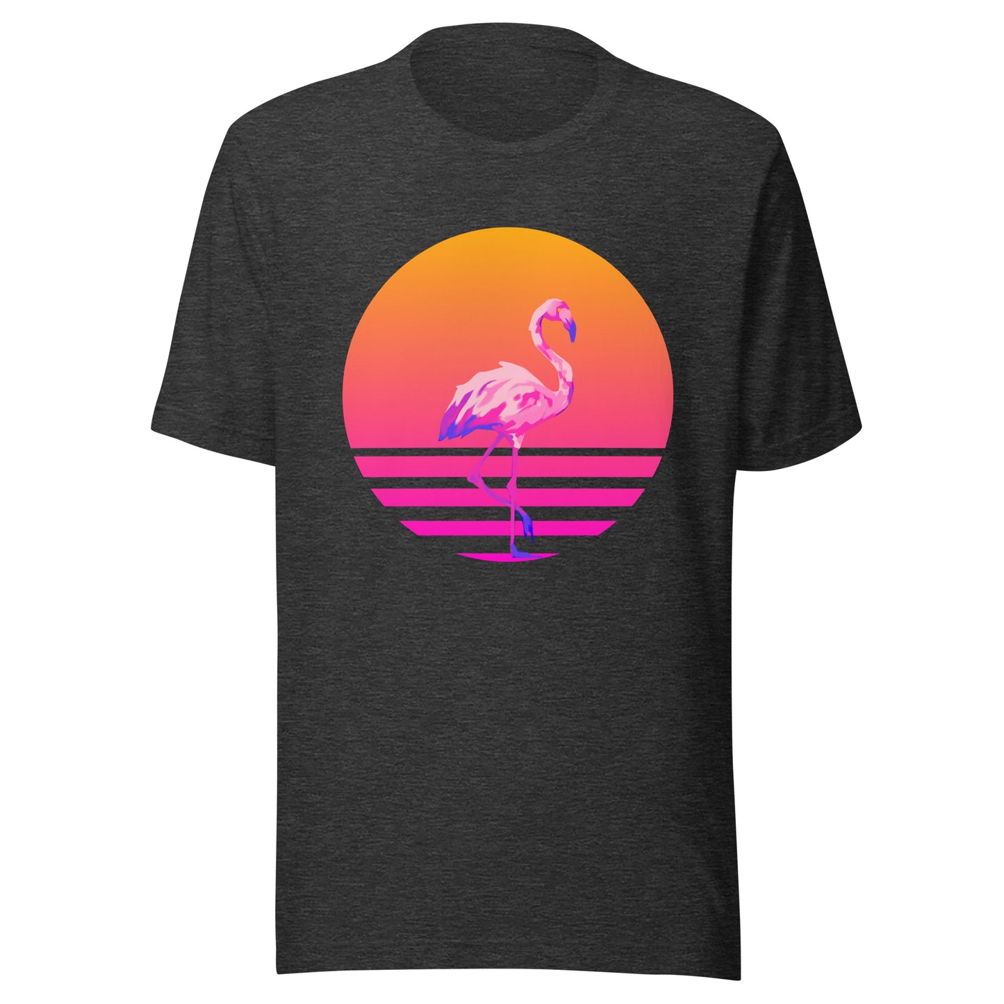 Retro Sunset Flamingo Unisex t-shirt