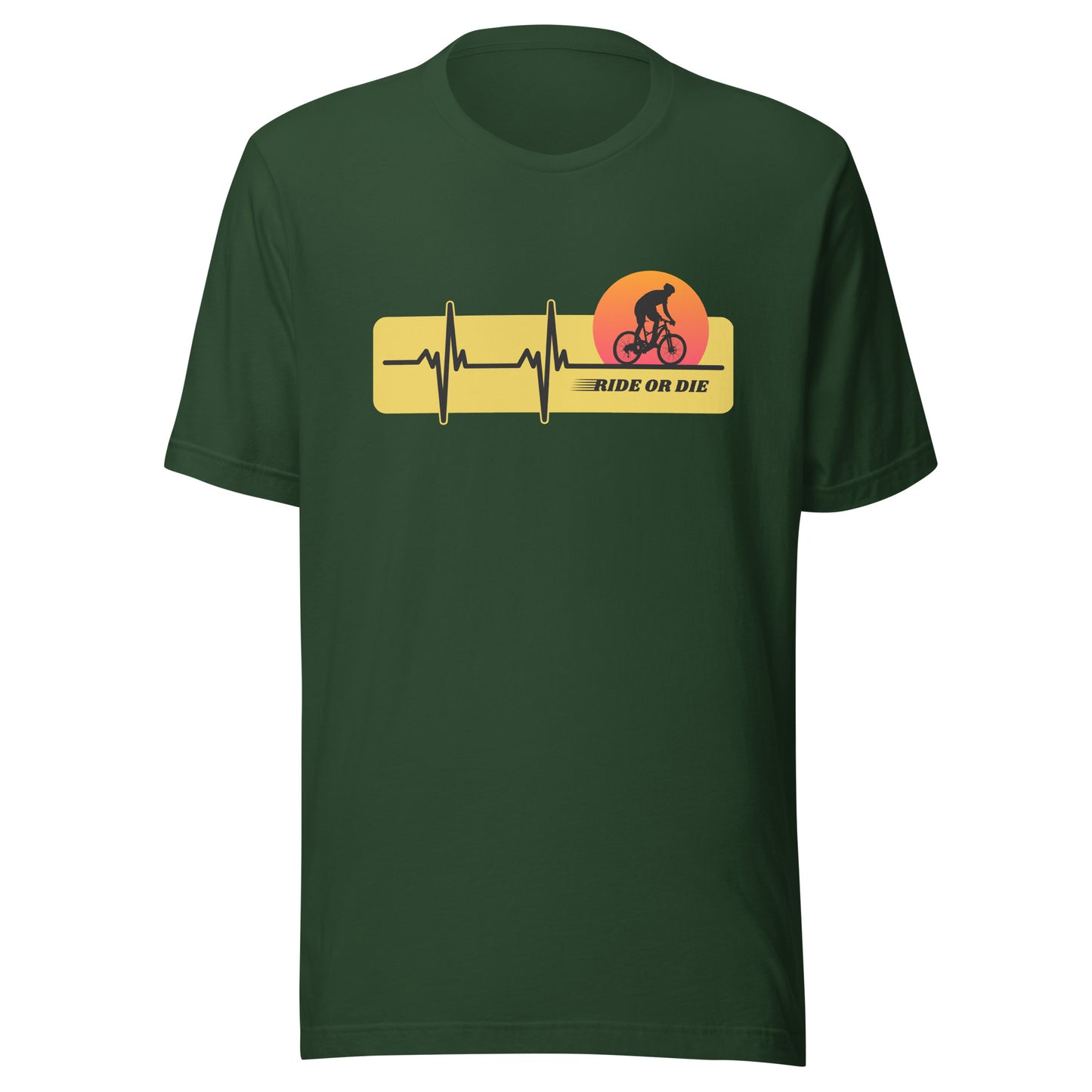 RIDE OR DIE cycling Unisex t-shirt