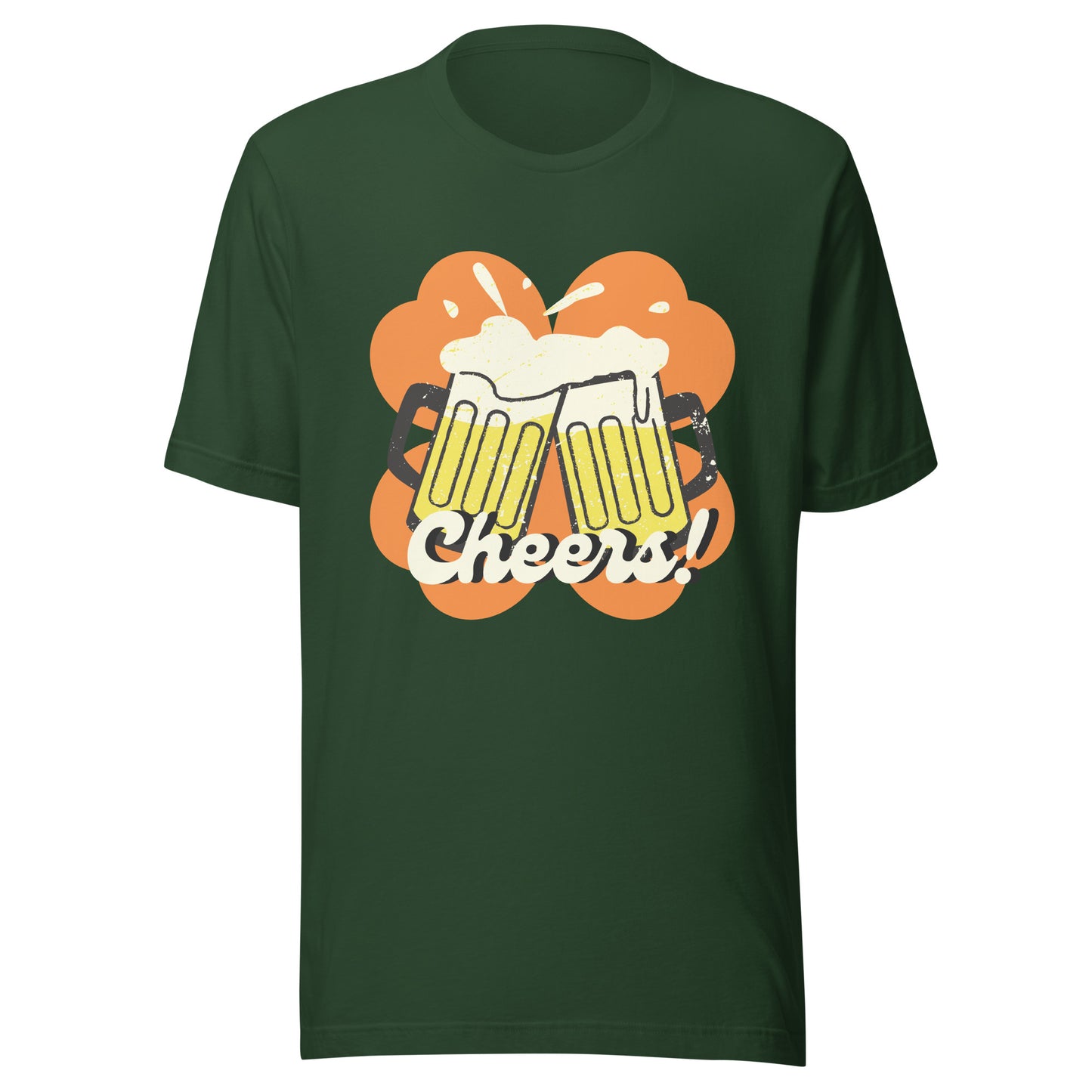 Beer Cheers Lucky Clover Unisex t-shirt