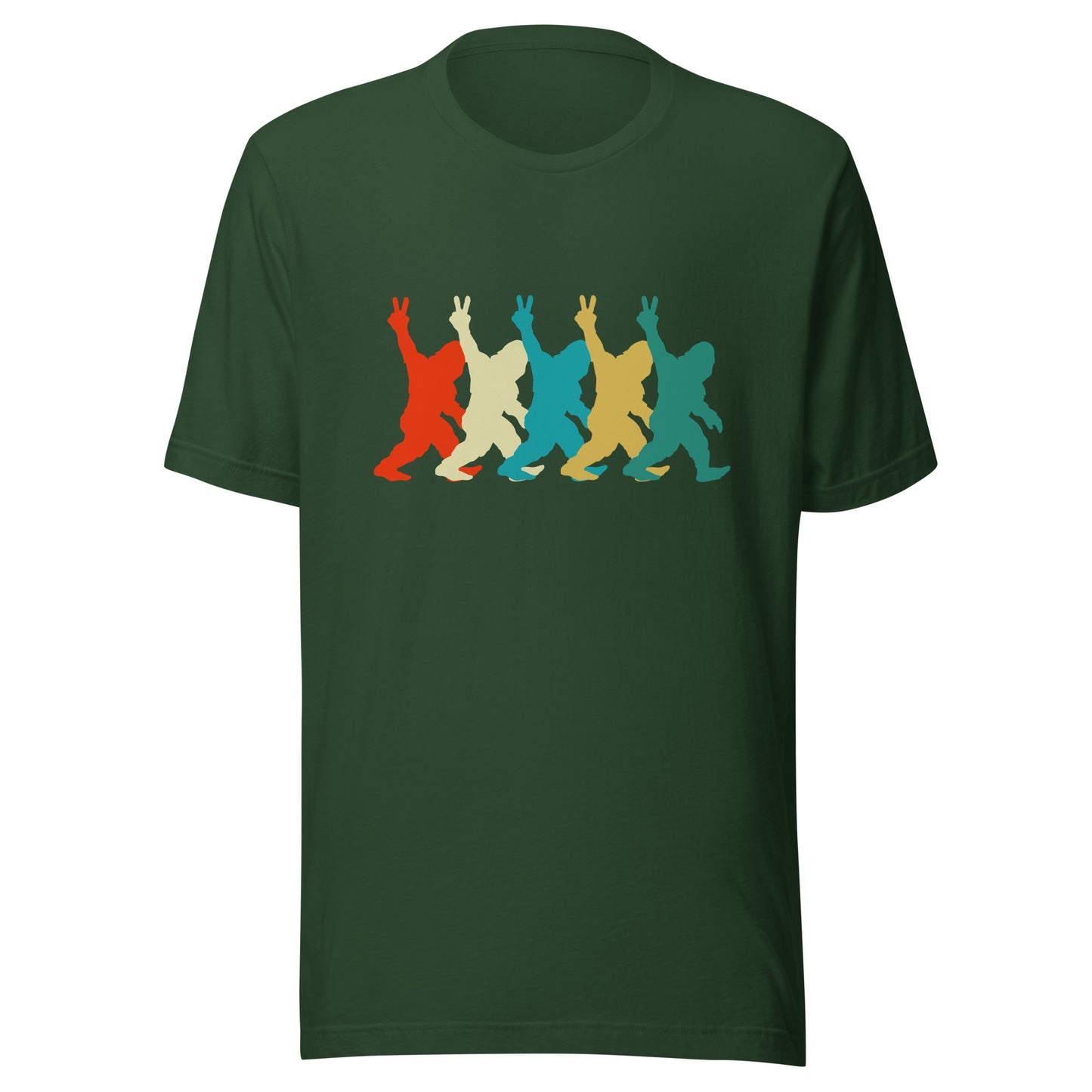 Retro Bigfoot DEUCES Unisex t-shirt