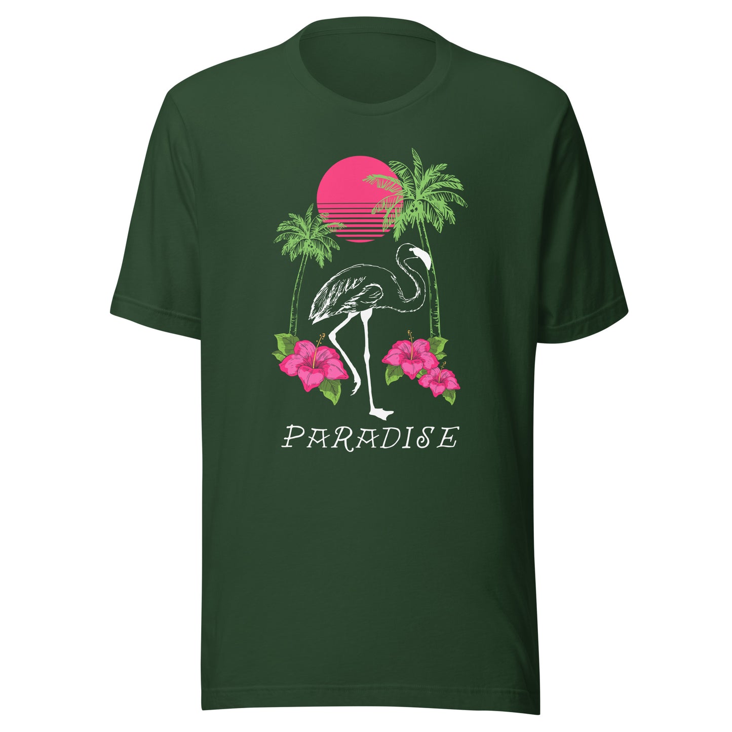 Flamingo Paradise Unisex t-shirt