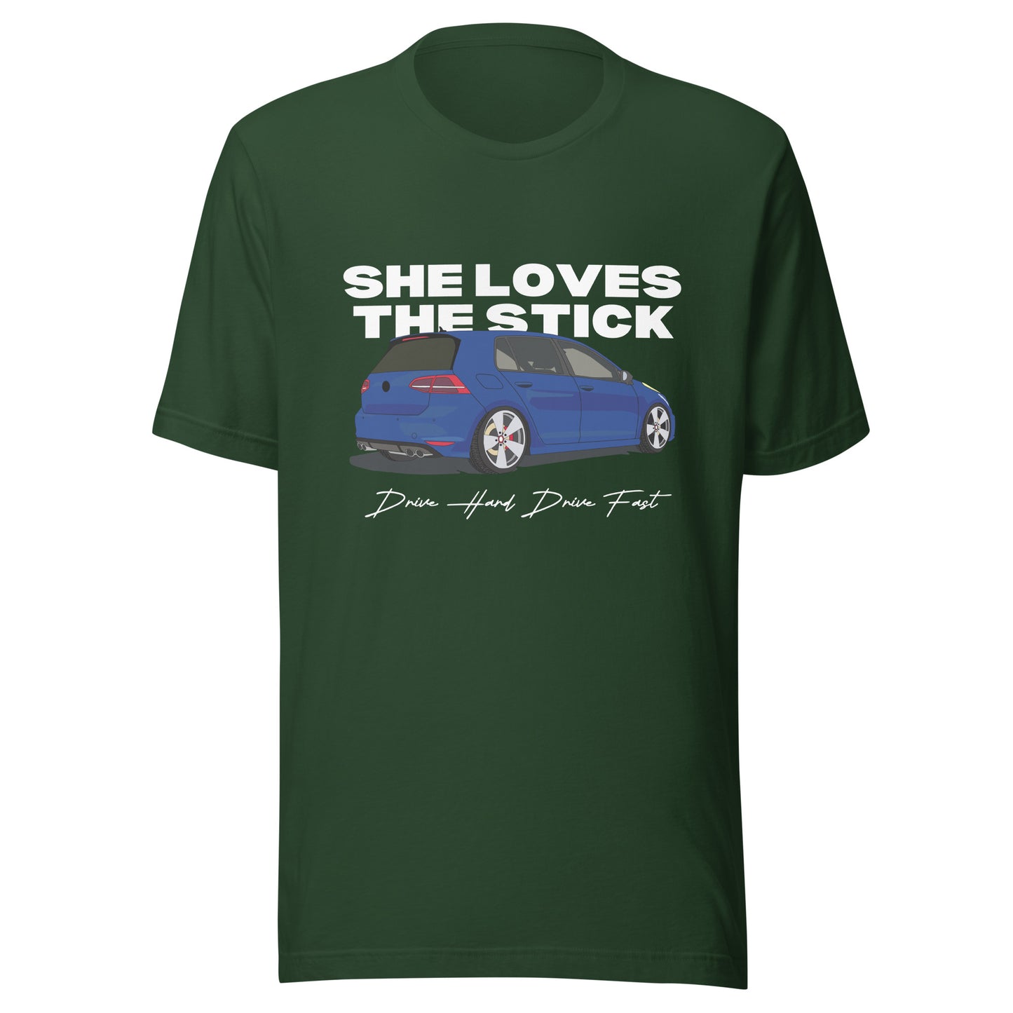SHE LOVES THE STICK shift Unisex t-shirt