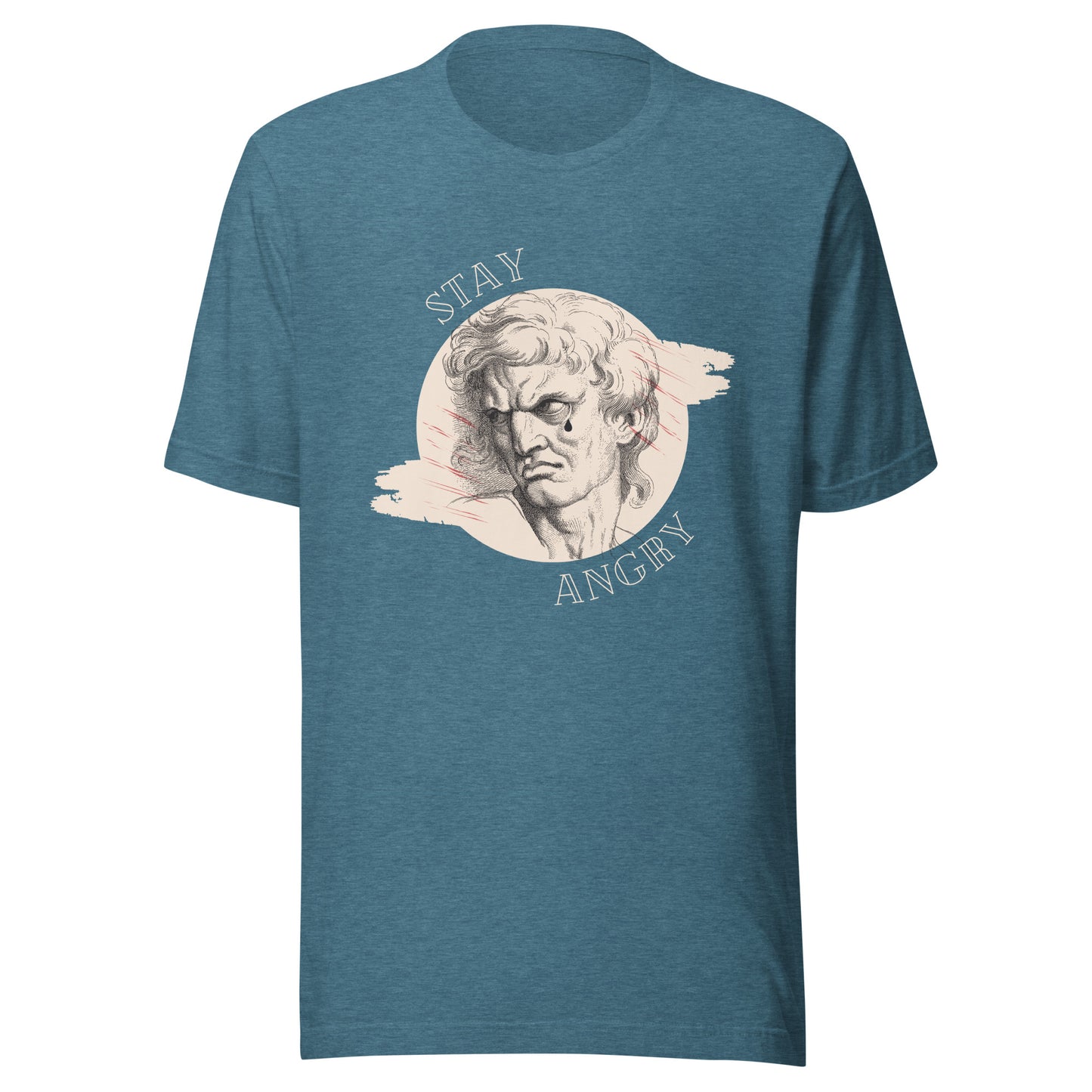 Stay Angry Crying Statue Unisex t-shirt