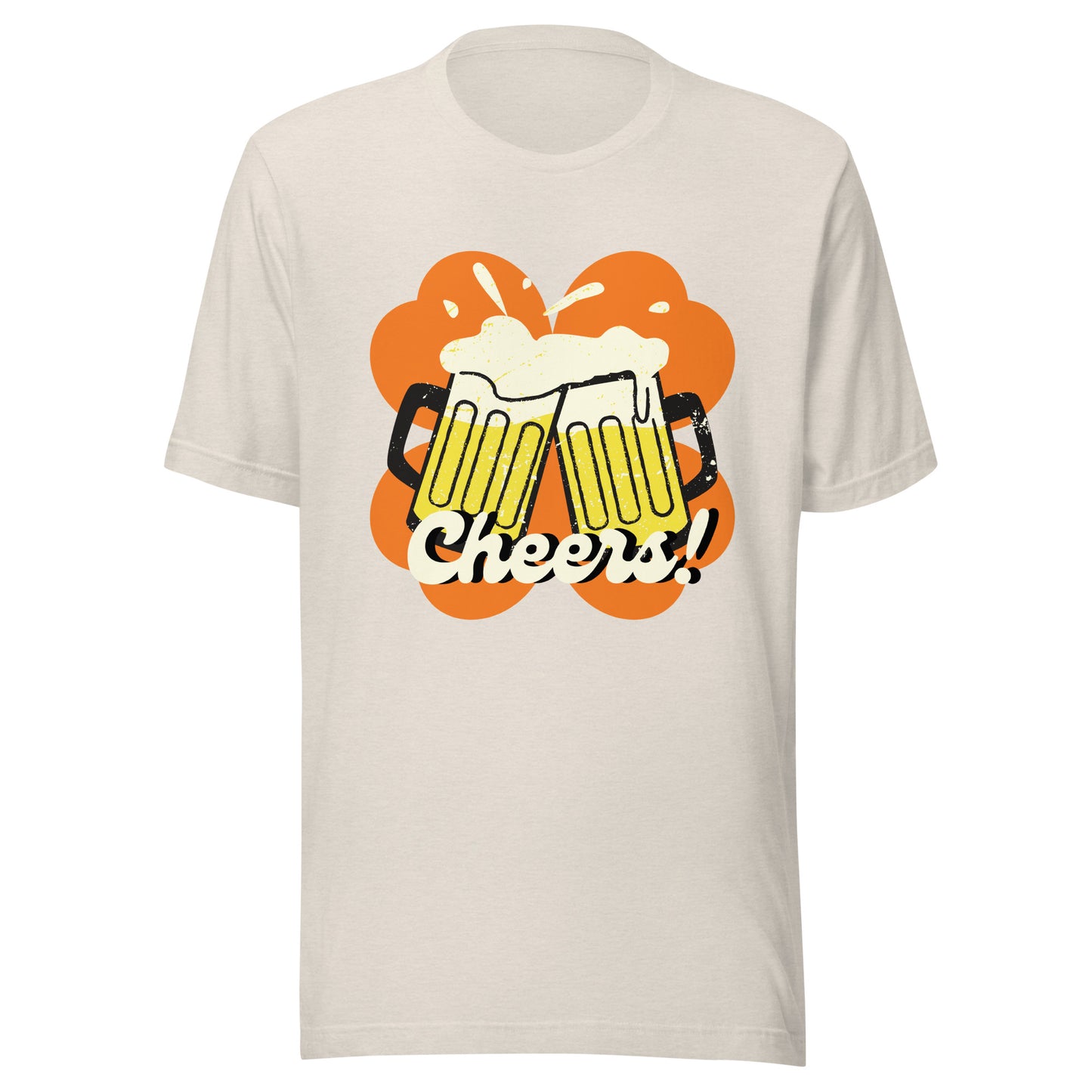 Beer Cheers Lucky Clover Unisex t-shirt