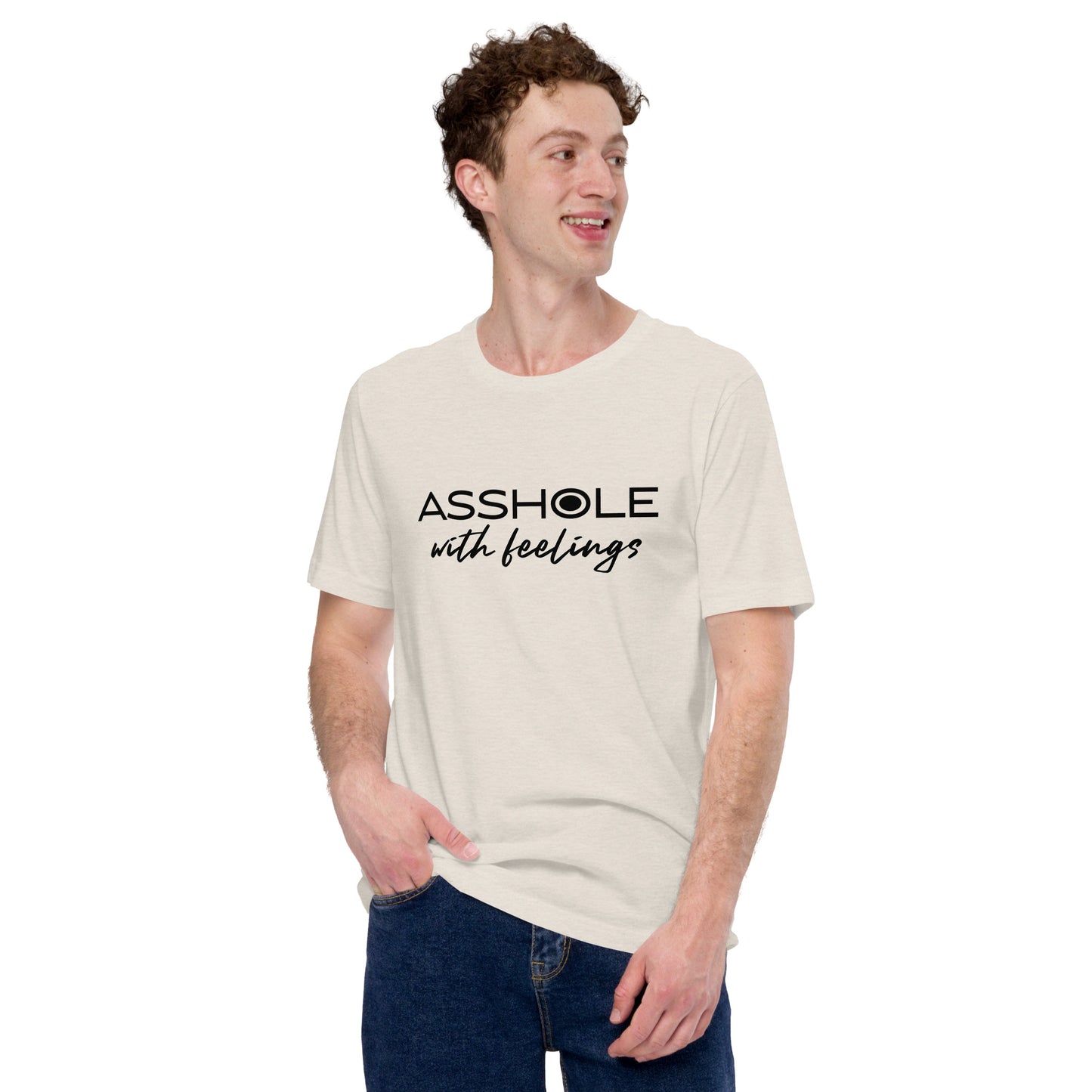 Asshole with feelings Unisex t-shirt