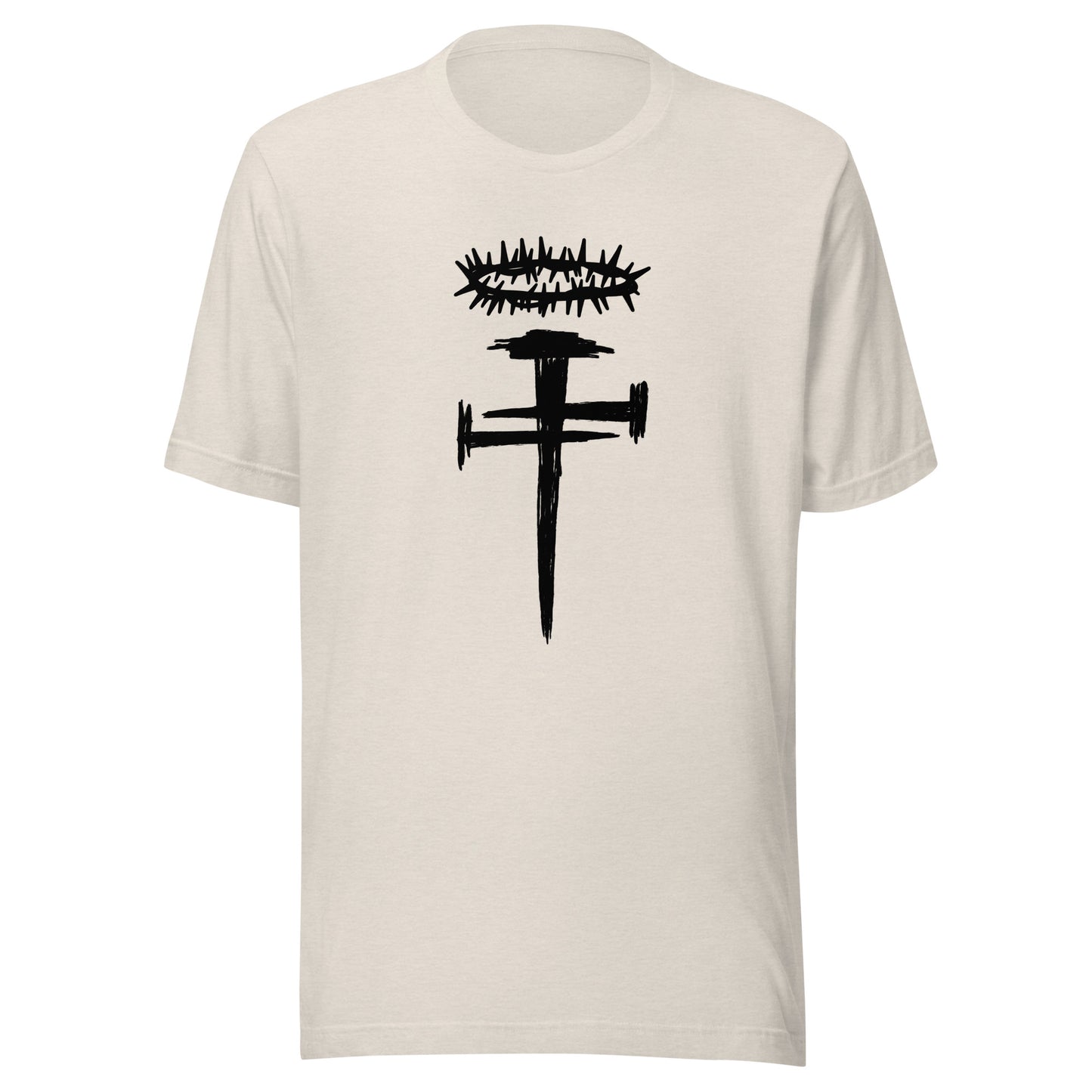 Nail Cross Crown of Thorns Unisex t-shirt