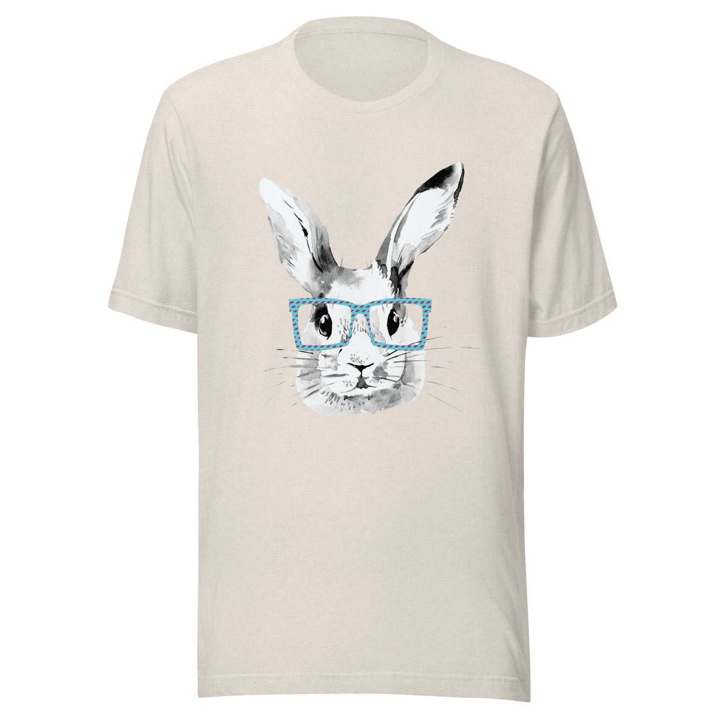 Easter Bunny in glasses Unisex t-shirt