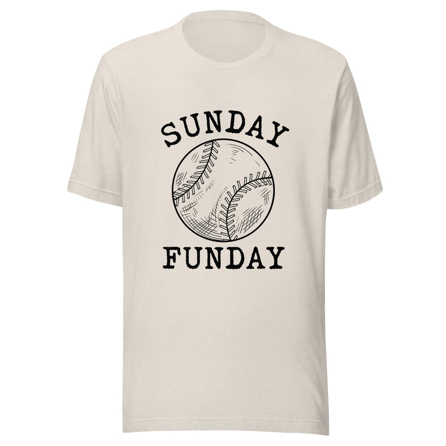 Sunday Funday Baseball Unisex t-shirt