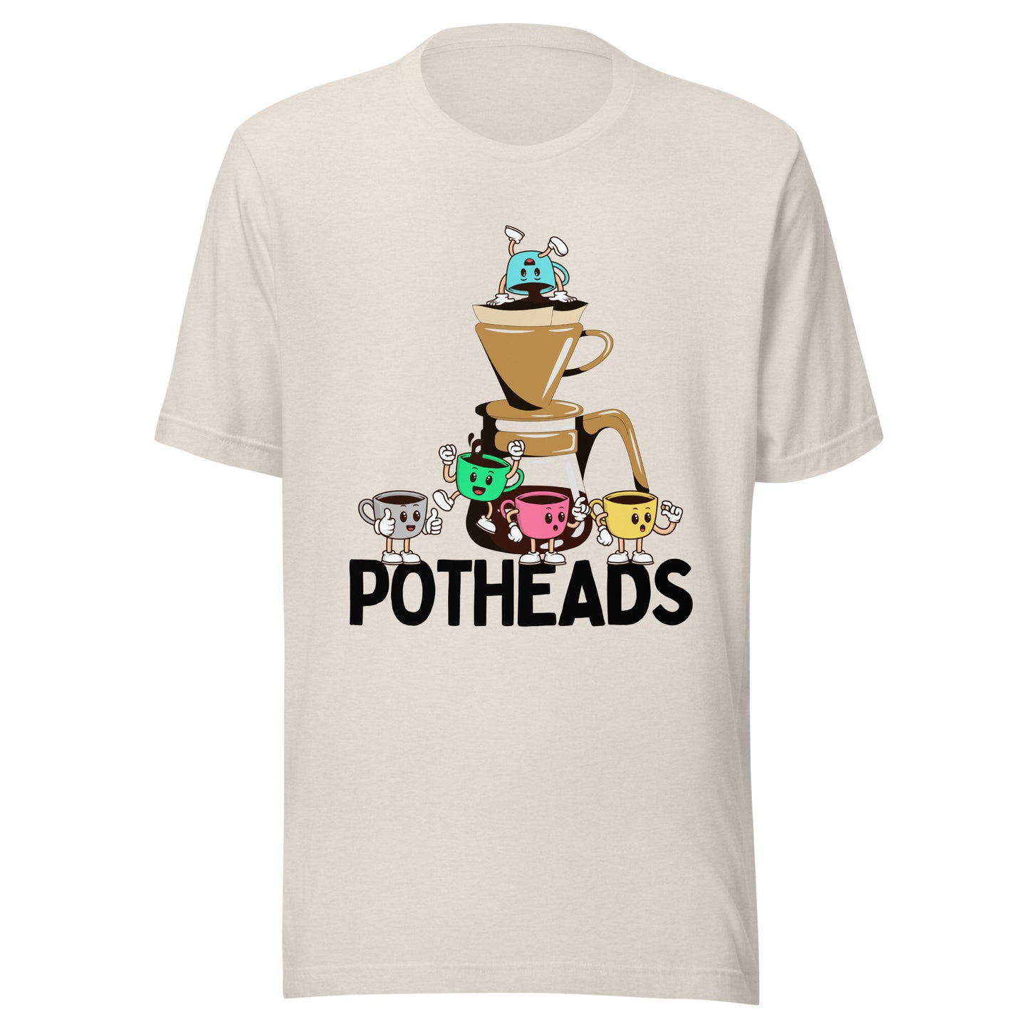 Coffee POTHEADS Unisex t-shirt