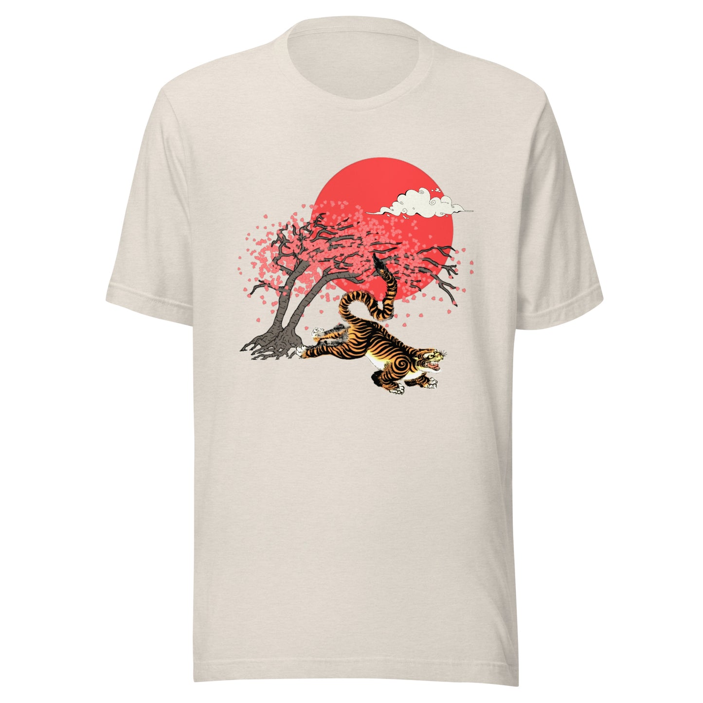 Cherry Blossom Tiger Unisex t-shirt