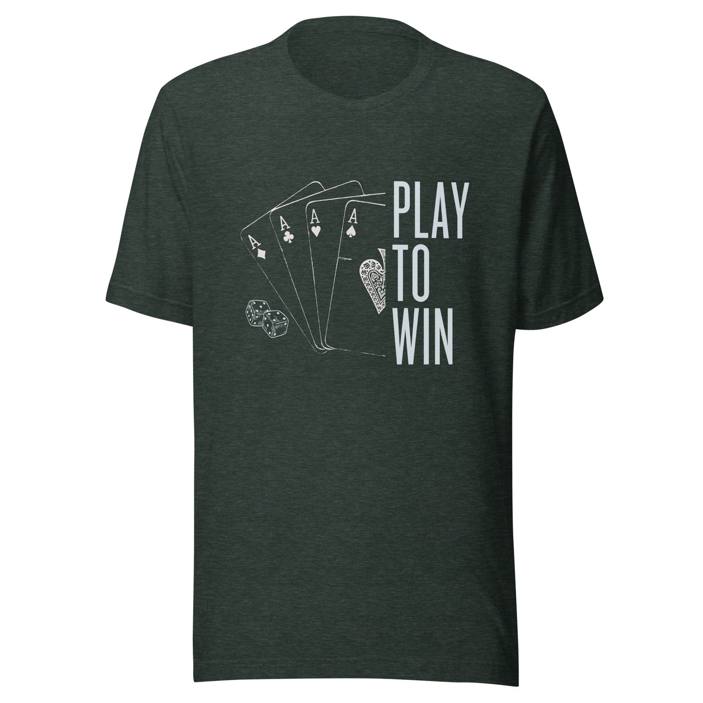 PLAY TO WIN Unisex t-shirt